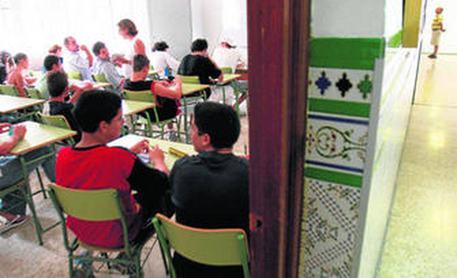 Una de las clases de la Escuela Oficial de Idiomas en una imagen de archivo.