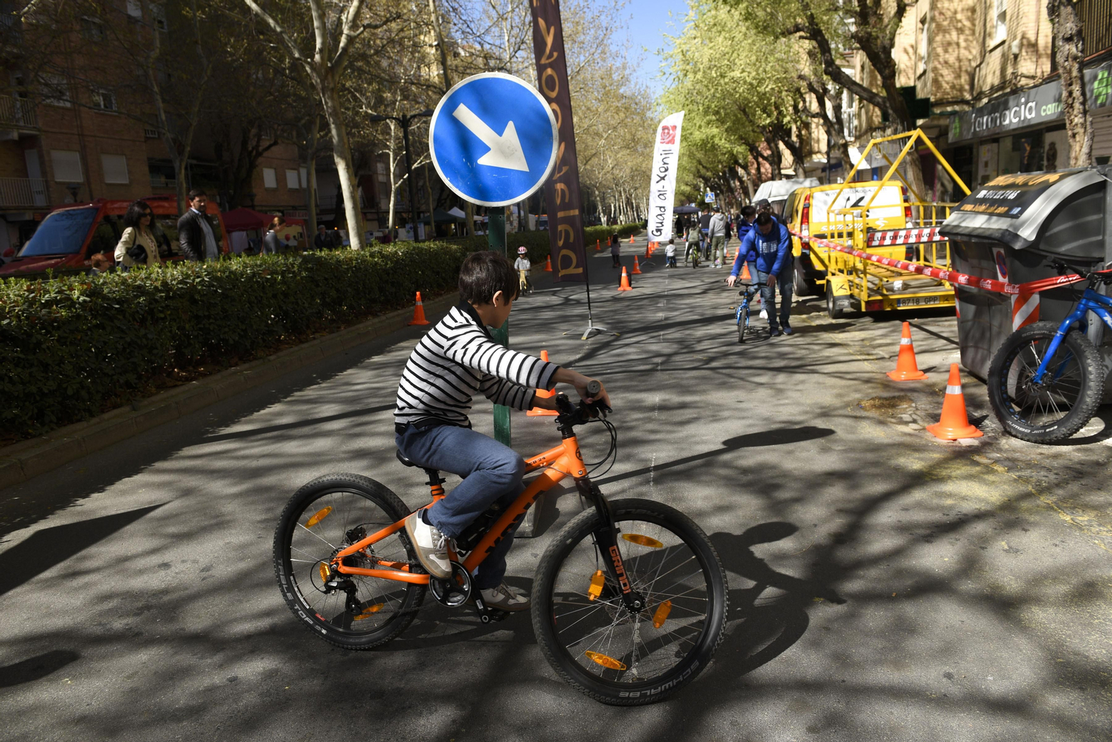 Imagen del Dia Sin Coche organizado en el barrio del Zaidín en 2019