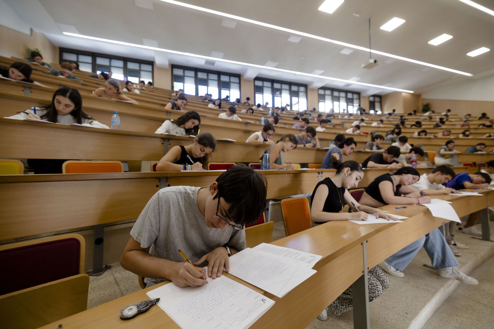 Una de las pruebas de la convocatoria de junio en la Facultad de Medicina de Cádiz.