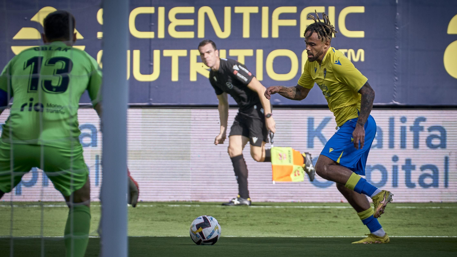 Partido de la victoria del Cádiz CF sobre el Atlético de Madrid