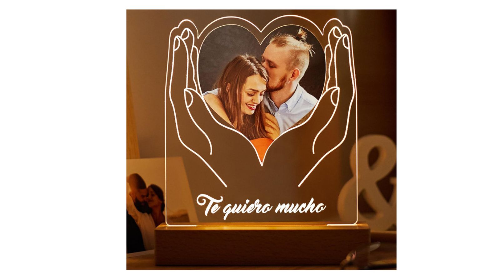 Lámpara Personalizada con foto y texto