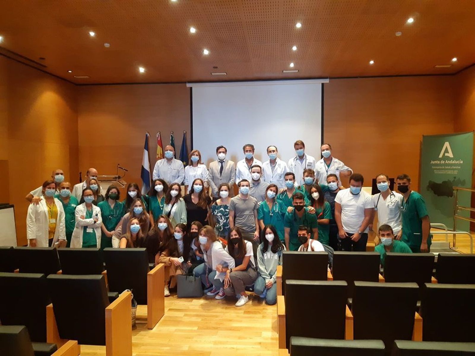 Imagen del acto celebrado en el hospital de Jerez