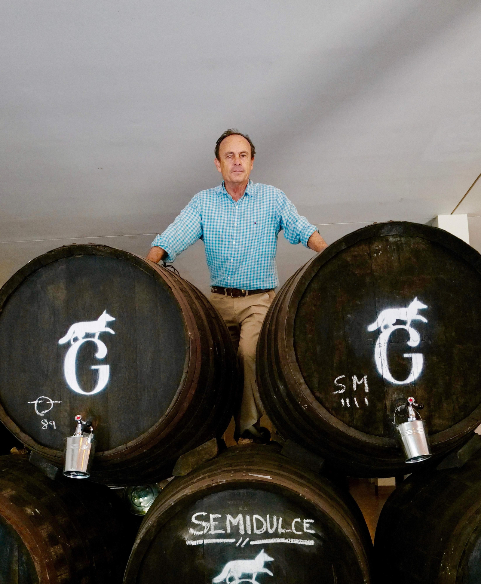 Gonzalo Melgarejo, en su bodega.