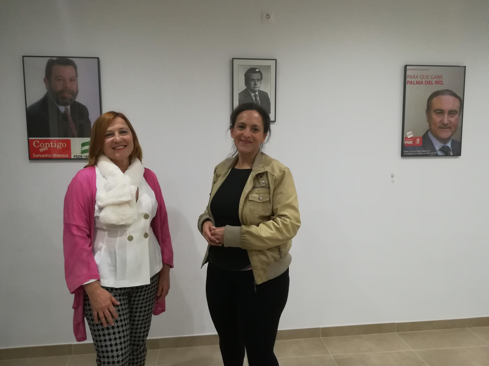 Esperanza Caro de la Barrera y Auria María Expósito.