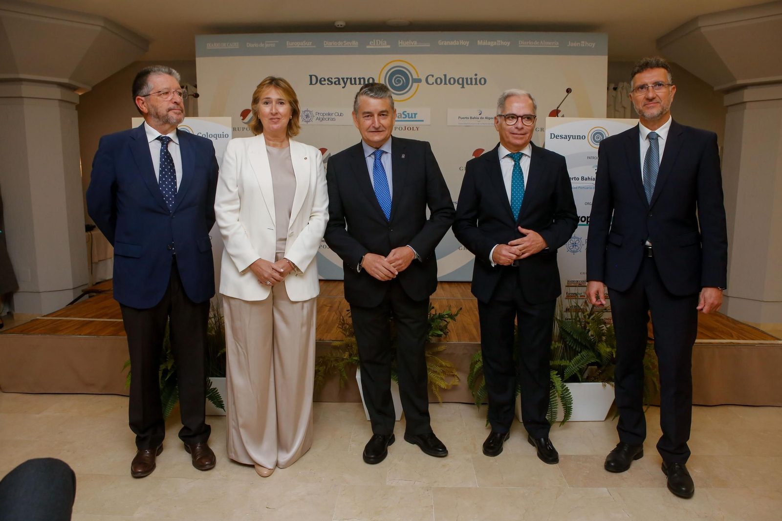 Las fotos del desayuno coloquio de Europa Sur y el Propeller Club de Algeciras con Antonio Sanz