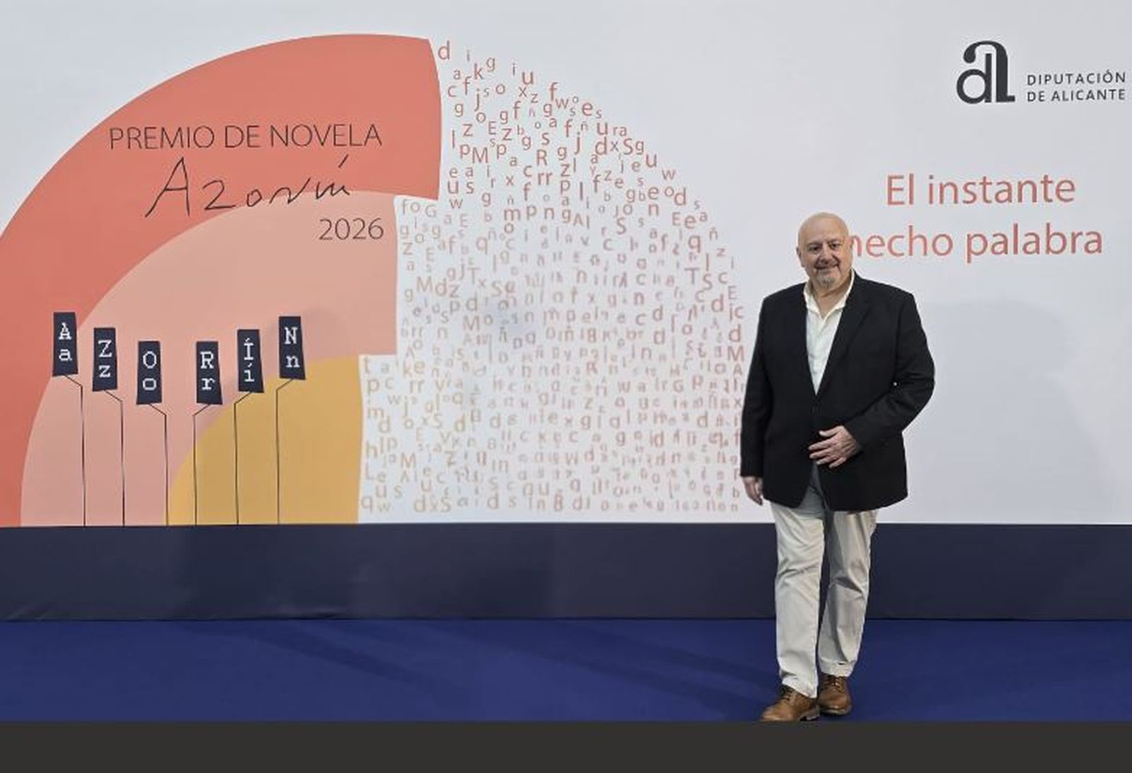 Juan Manuel Ruiz Salamanca en la gala del Premio Azorín de Novela.