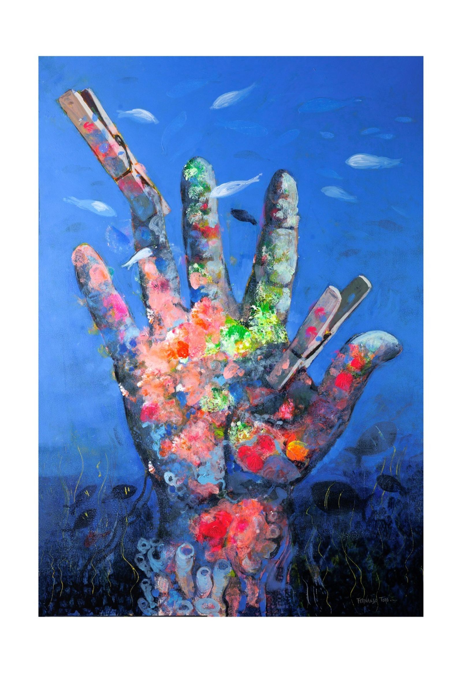 Mano de pintor, de Fernando Toro.