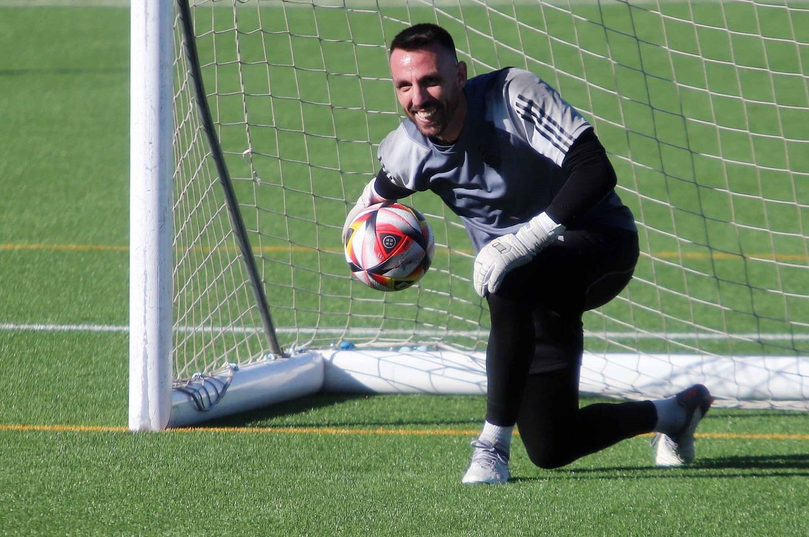 Rubén Gálvez, durante un entrenamiento.