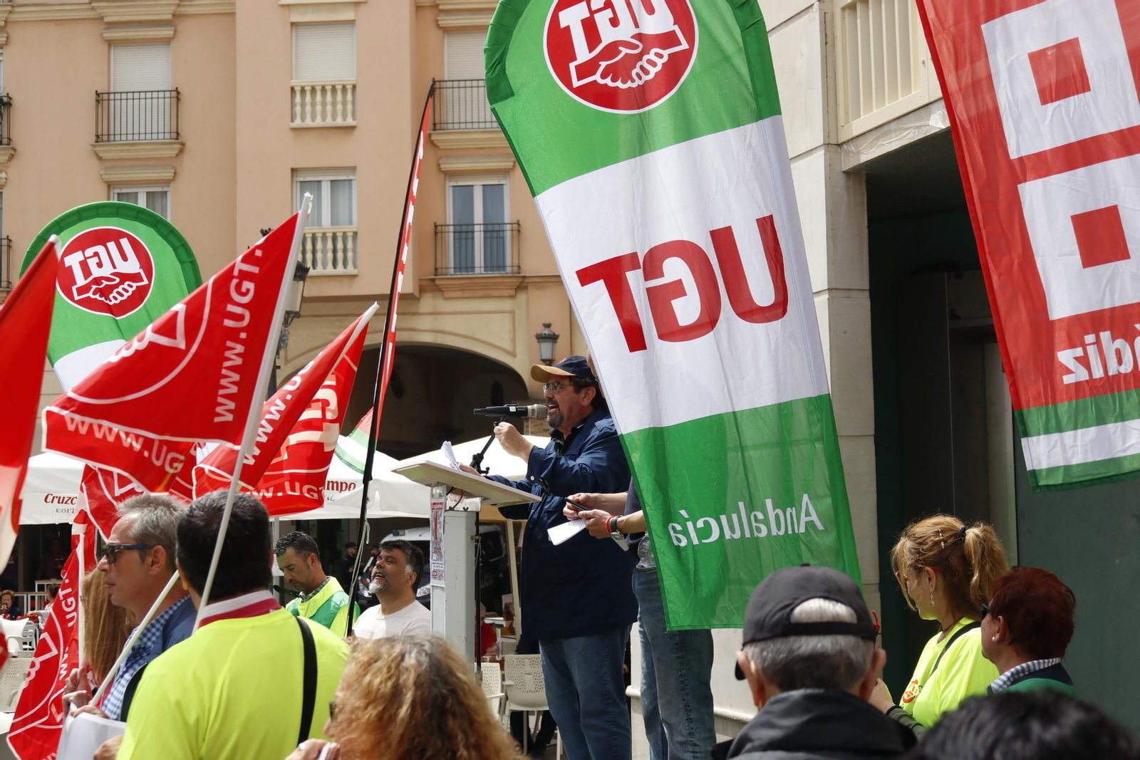 La manifestación por el Día del Trabajador en La Línea
