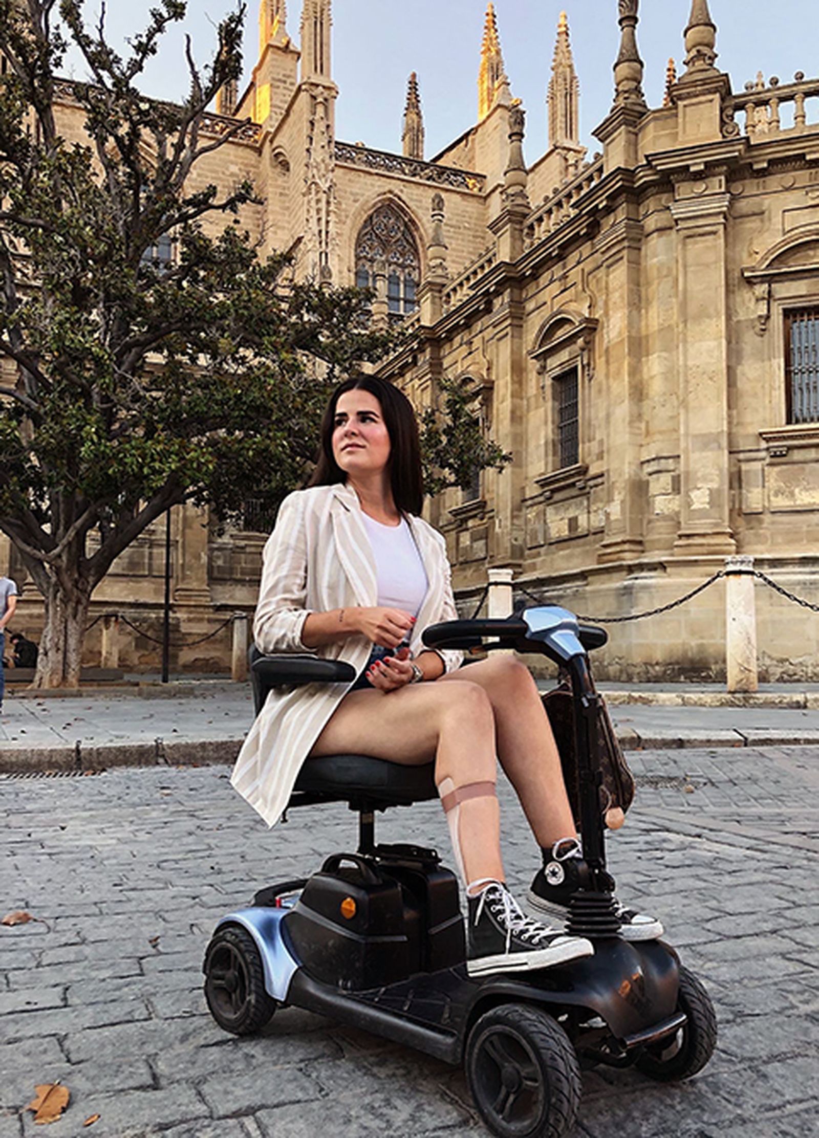 Anabel Domínguez en el centro de Sevilla.