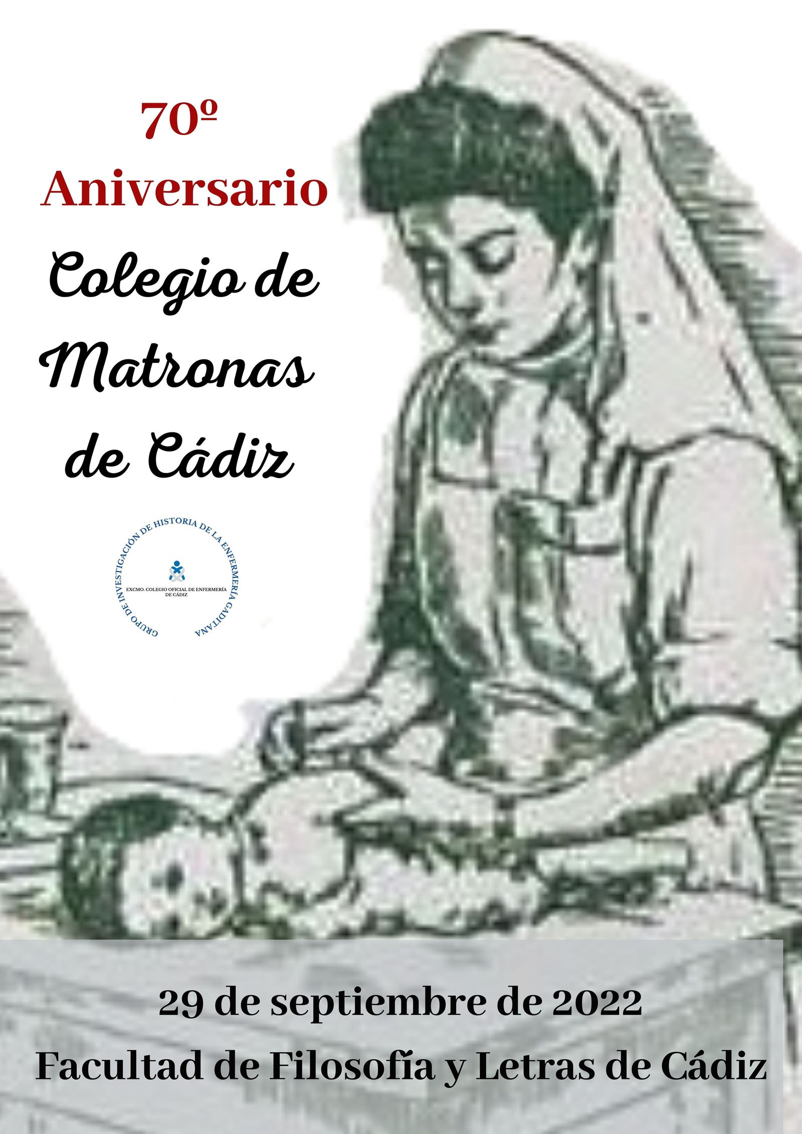 Imagen del 70 aniversario de la fundación del antiguo Colegio de Matronas.