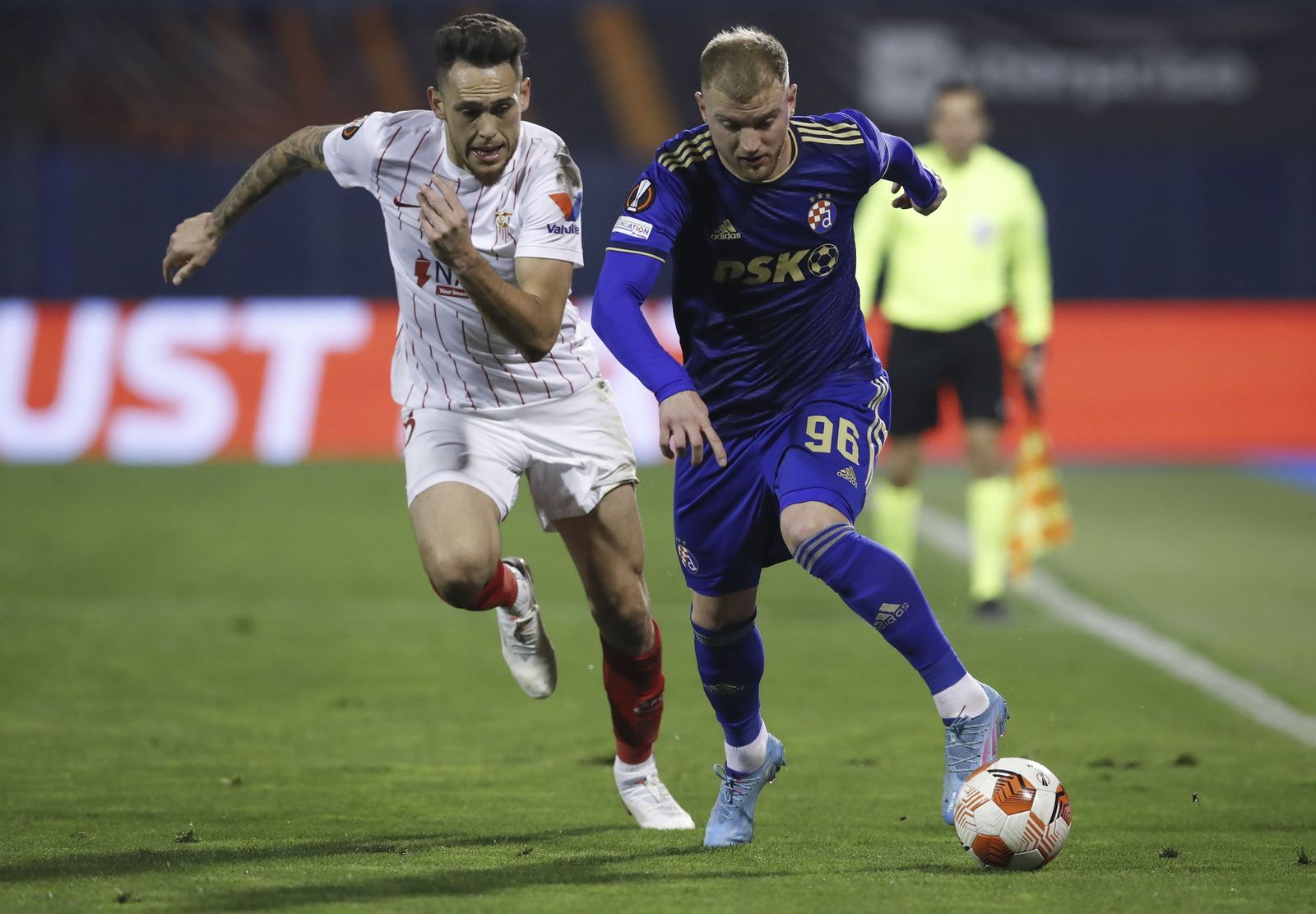 Las imágenes del Dinamo de Zagreb-Sevilla