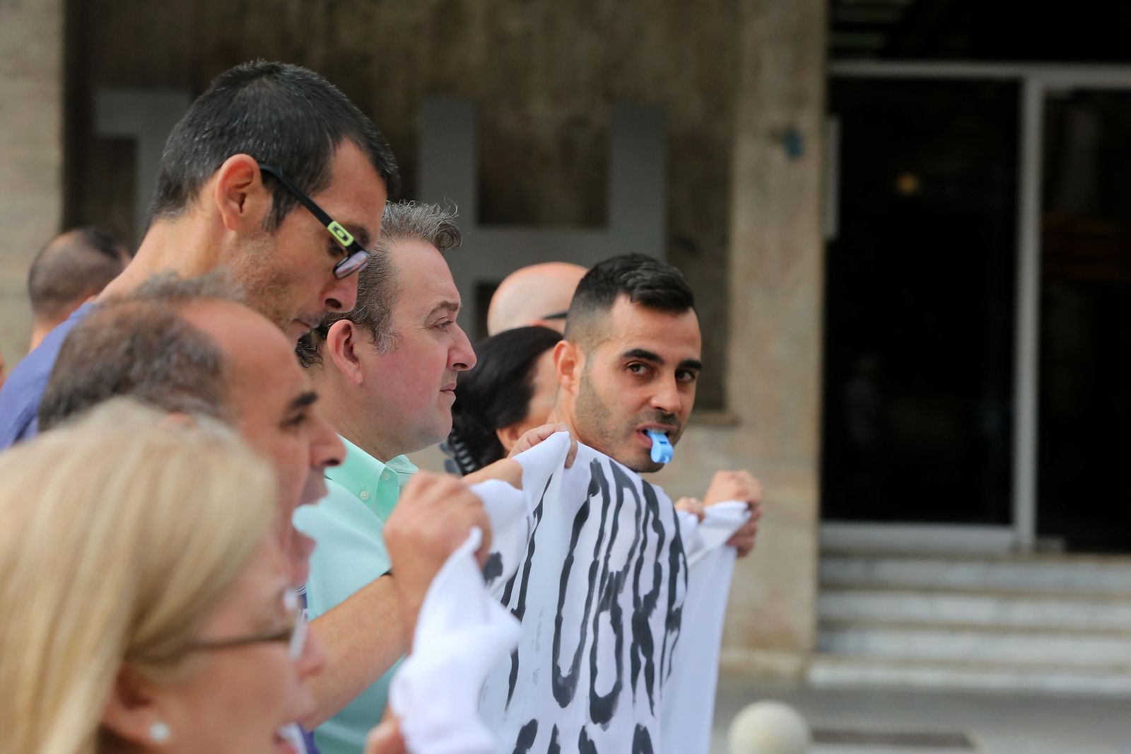 Más imágenes de la protesta de los minoristas del mercado de San Sebastián