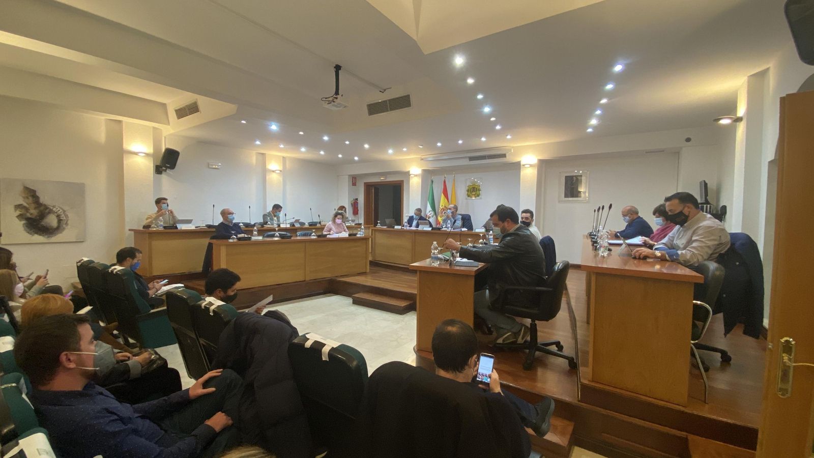 El Pleno de Los Barrios, este lunes.