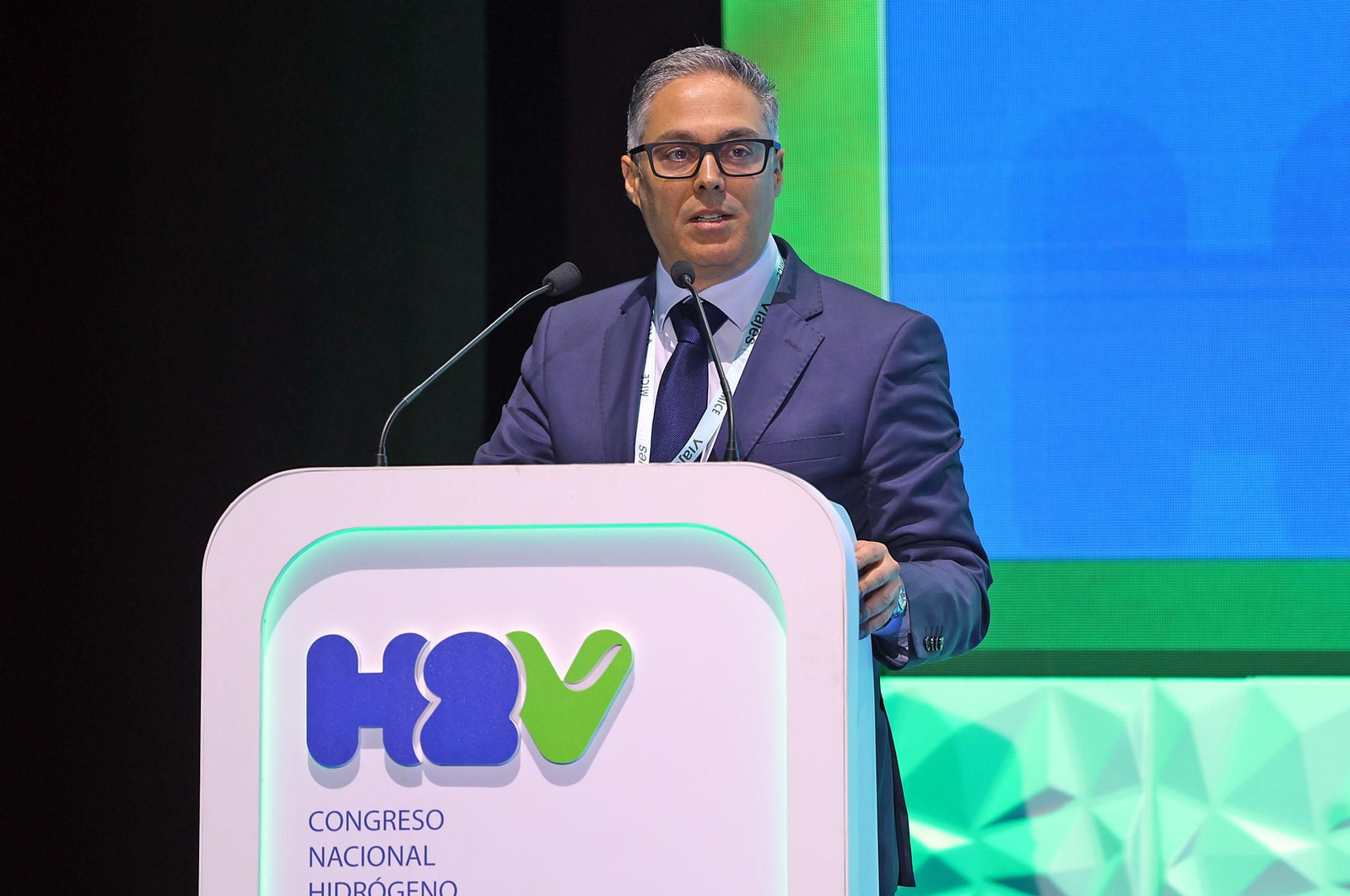 Imágenes de la inauguración del II Congreso Nacional de Hidrógeno Verde celebrado en Huelva
