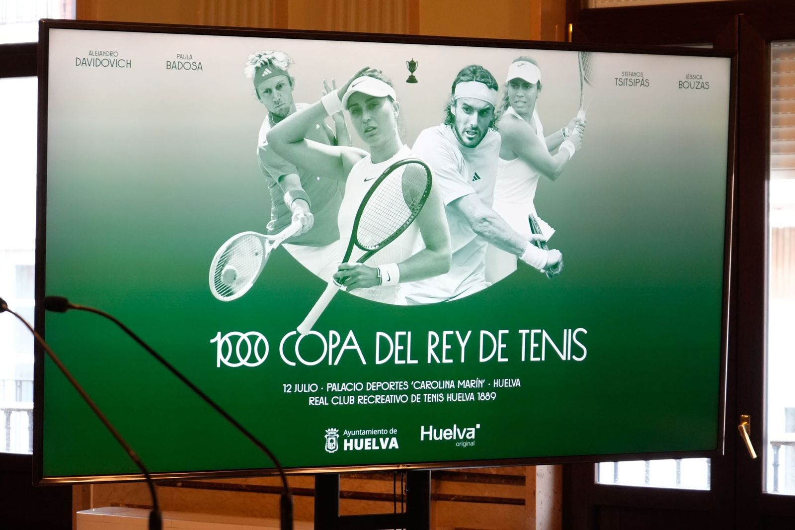 Cartel de la edición centenaria de la Copa del Rey de tenis.