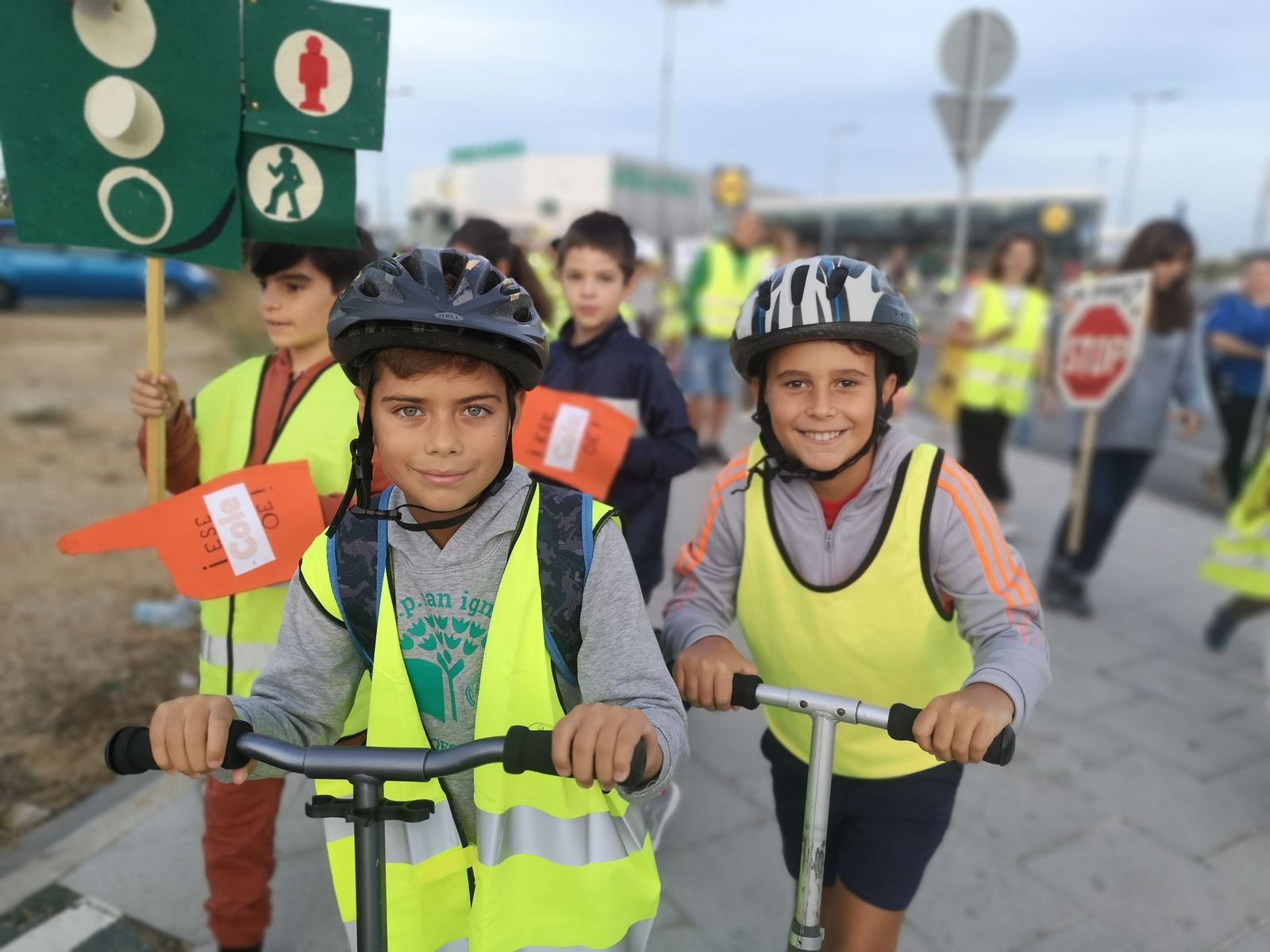 La ecoescuela dedica una semana al año a la educación vial.