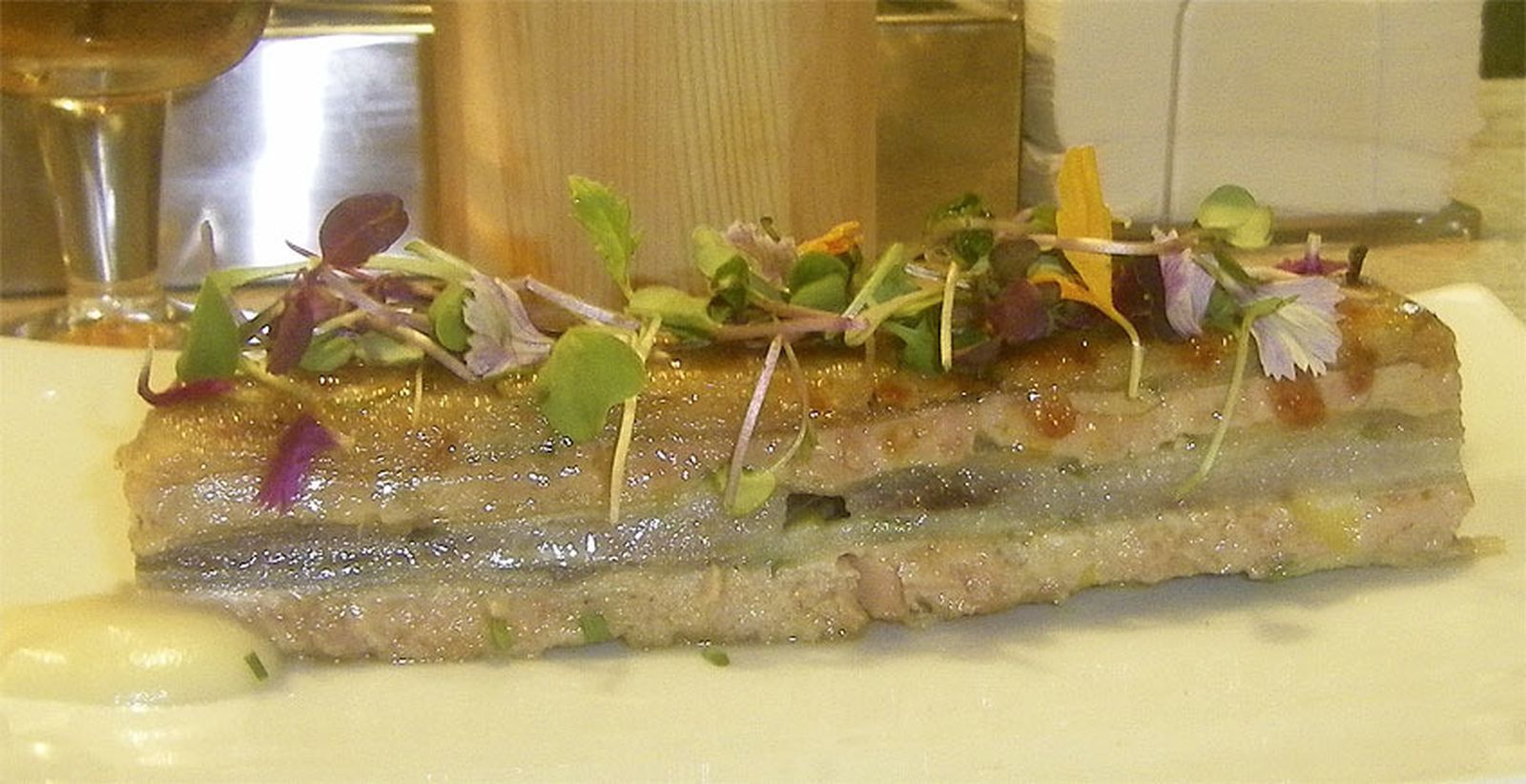 El milhojas, uno de los platos de El Árbol