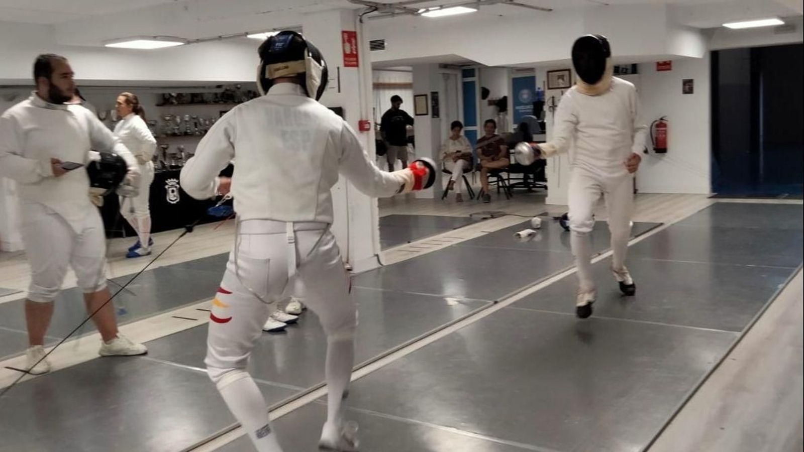 Entrenamiento del Club Esgrima Huelva.