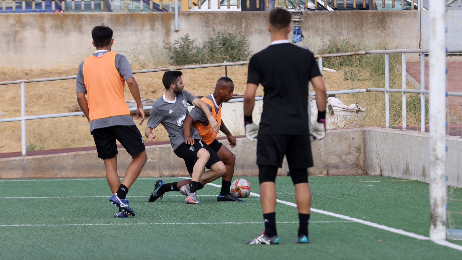 Entrenamiento del Xerez CD en la Granja