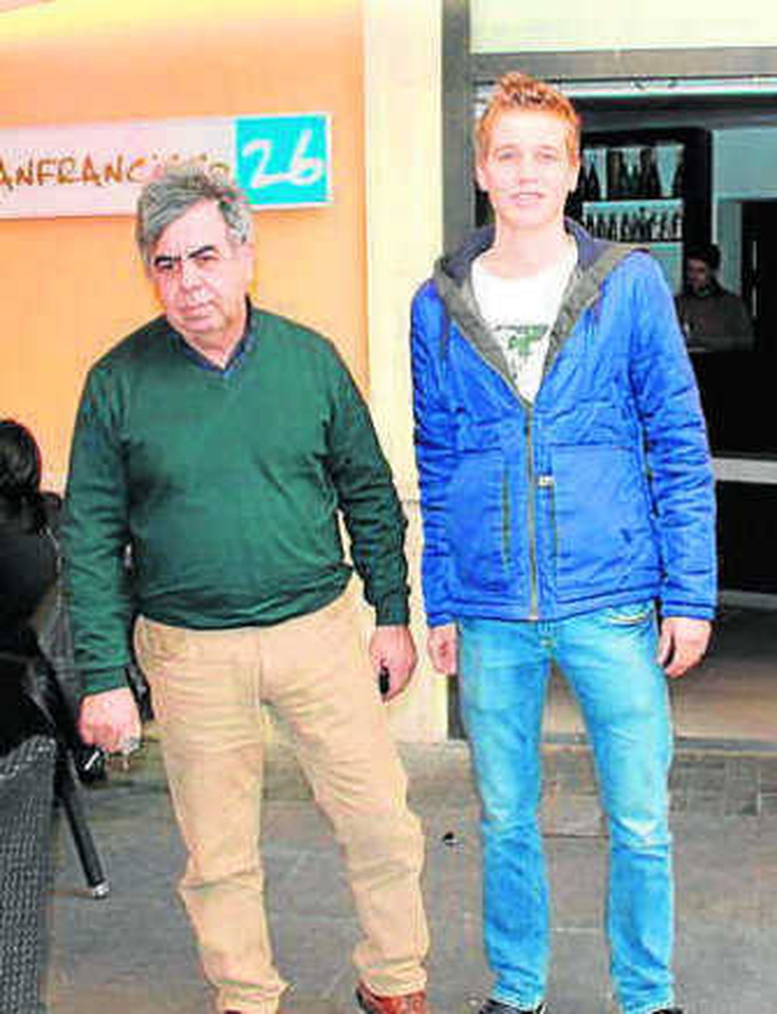 Juan Muñoz con Pim Klaver.