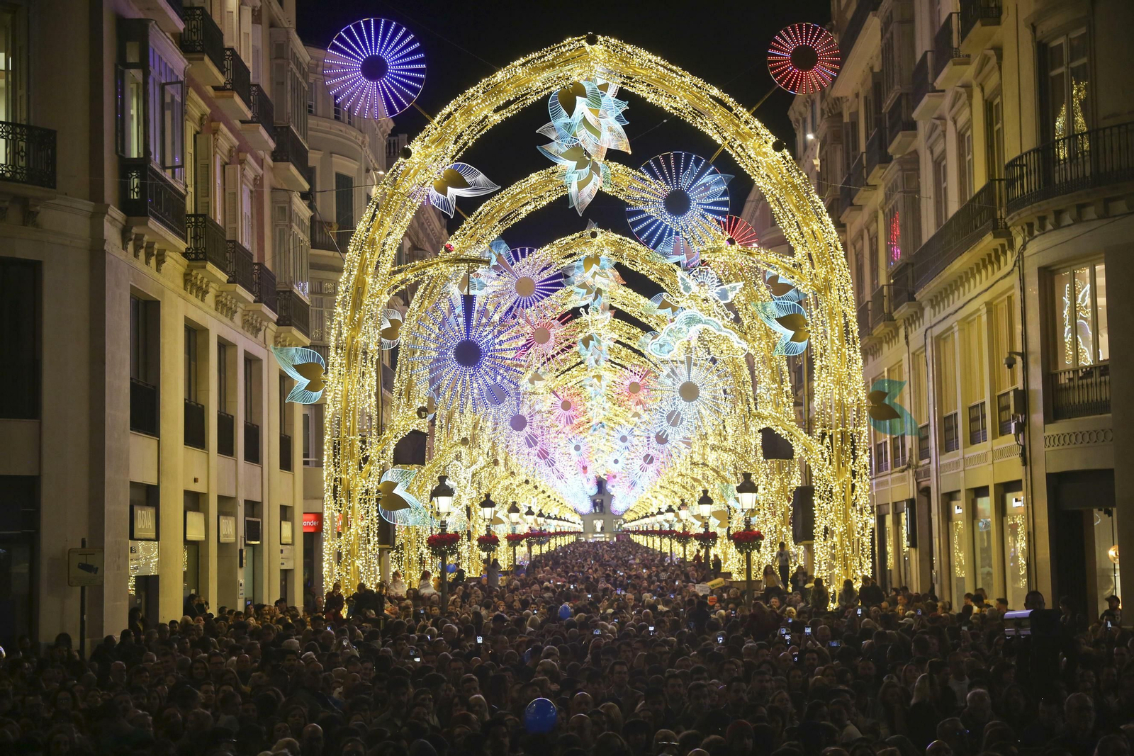 Las fotos de las luces de Navidad en Málaga Las fotos de las luces de Navidad en Málaga