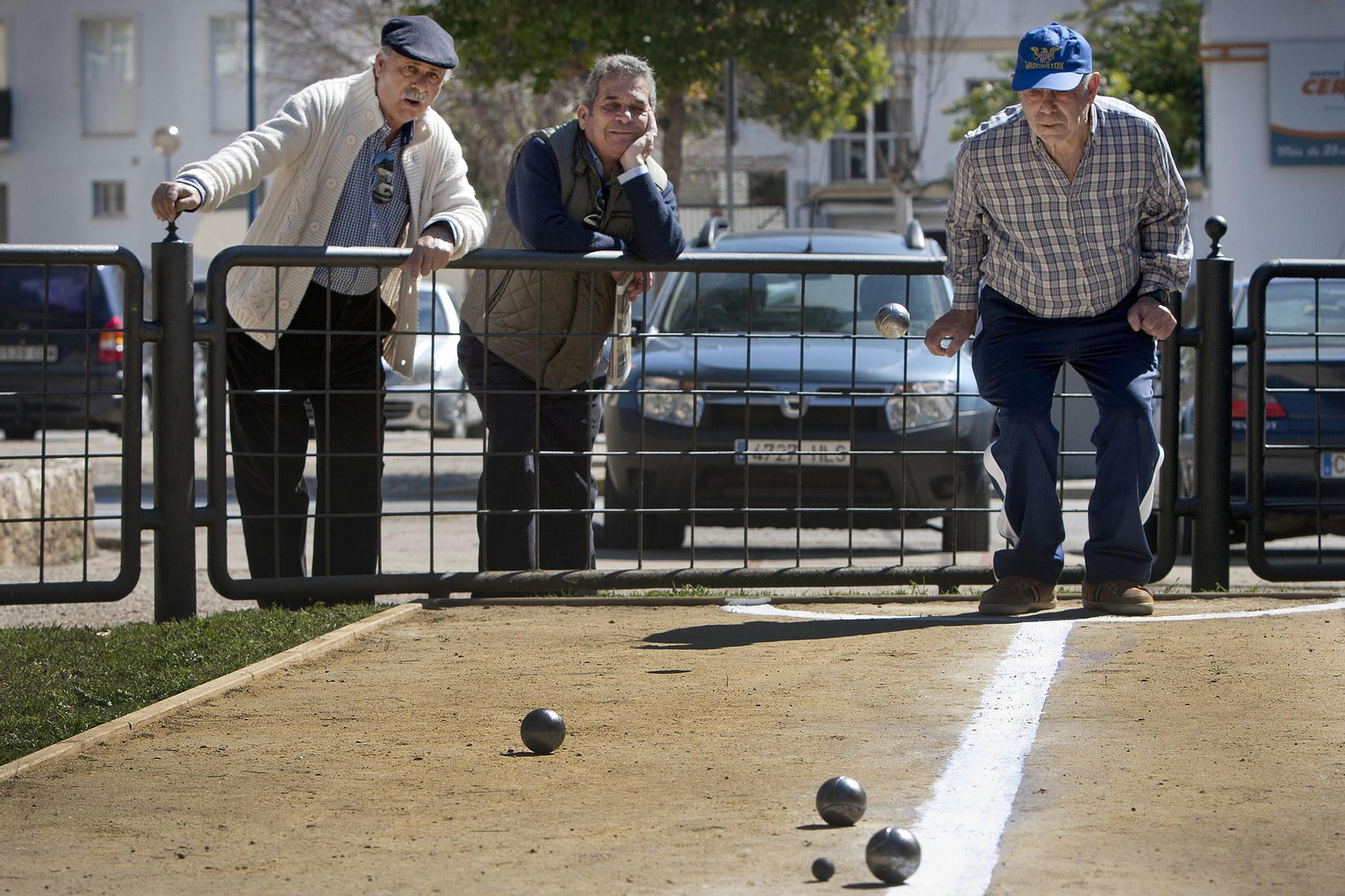 Pista de petanca del parque Sacramento