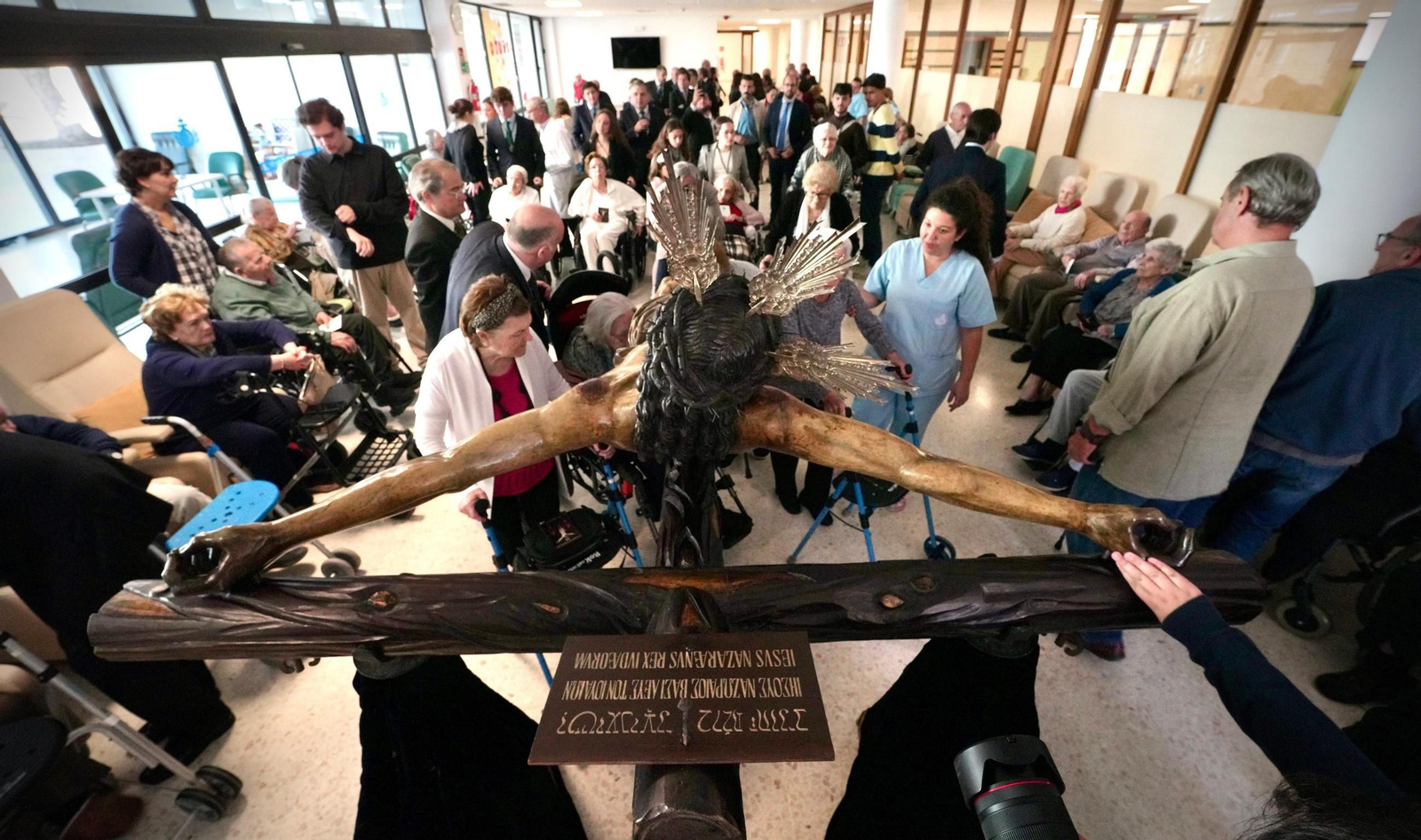 El Cristo de la Esperanza, en la residencia de ancianos de San Juan Grande