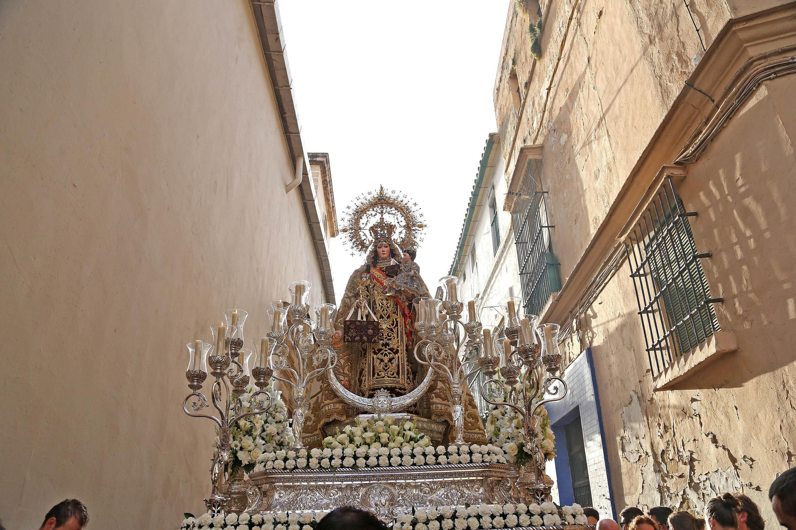 La Virgen del Carmen en su paso.