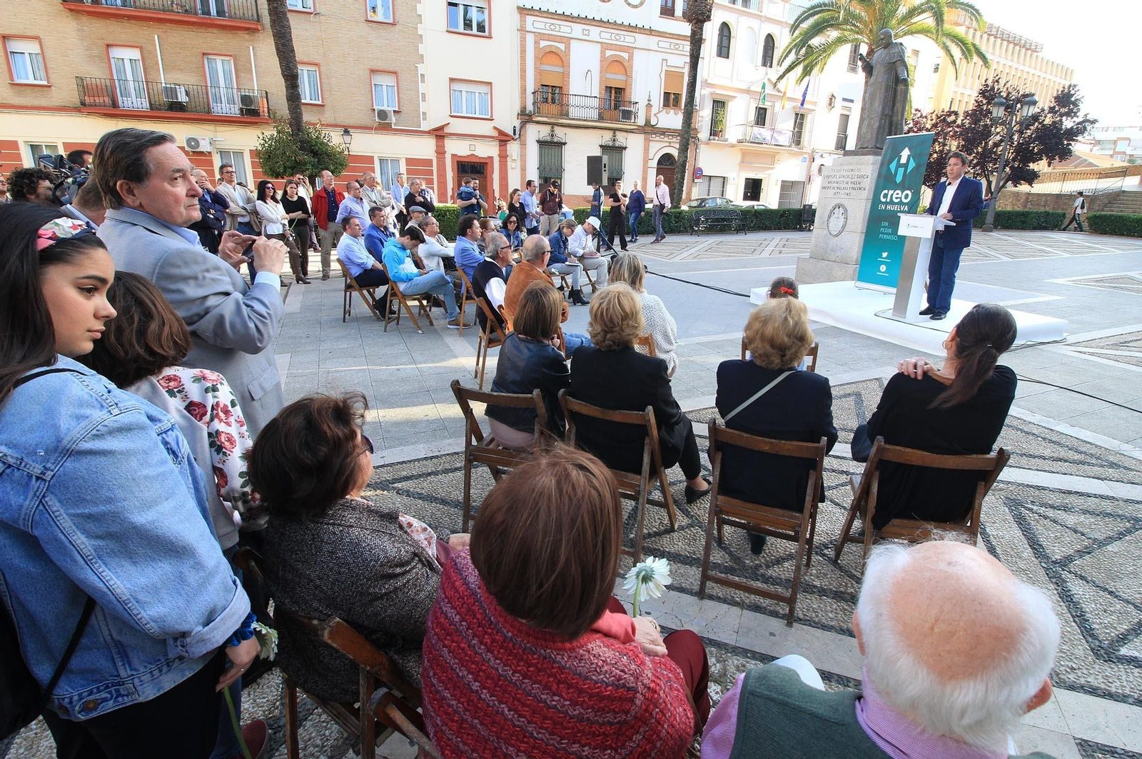 Imágenes de la presentación de "Creo en Huelva", nuevo partido de Ruperto Gallardo y Enrique Figueroa