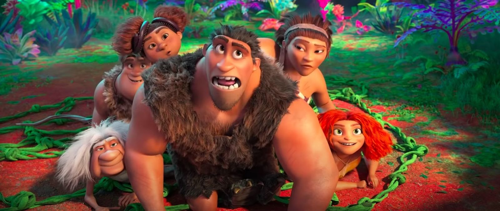 Una imagen de la segunda entrega de las aventuras de los Croods.