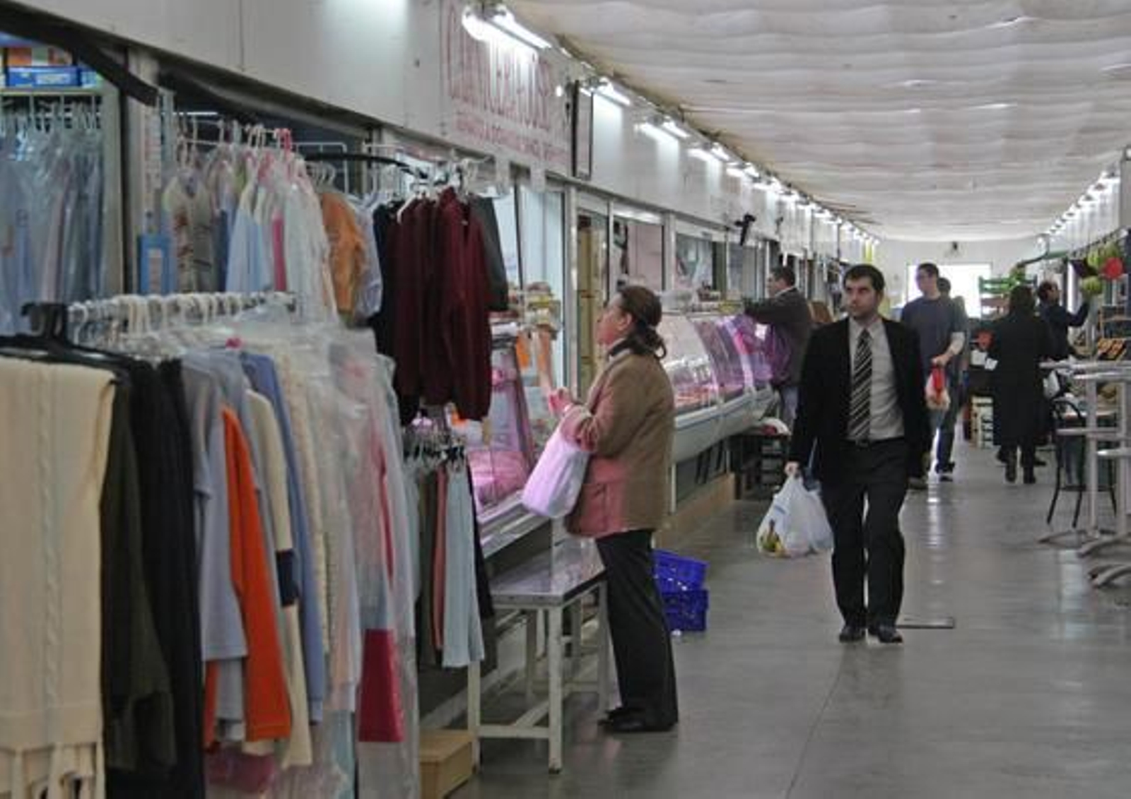 Interior del mercado de la Puerta de la Carne.

Foto: B. Vargas