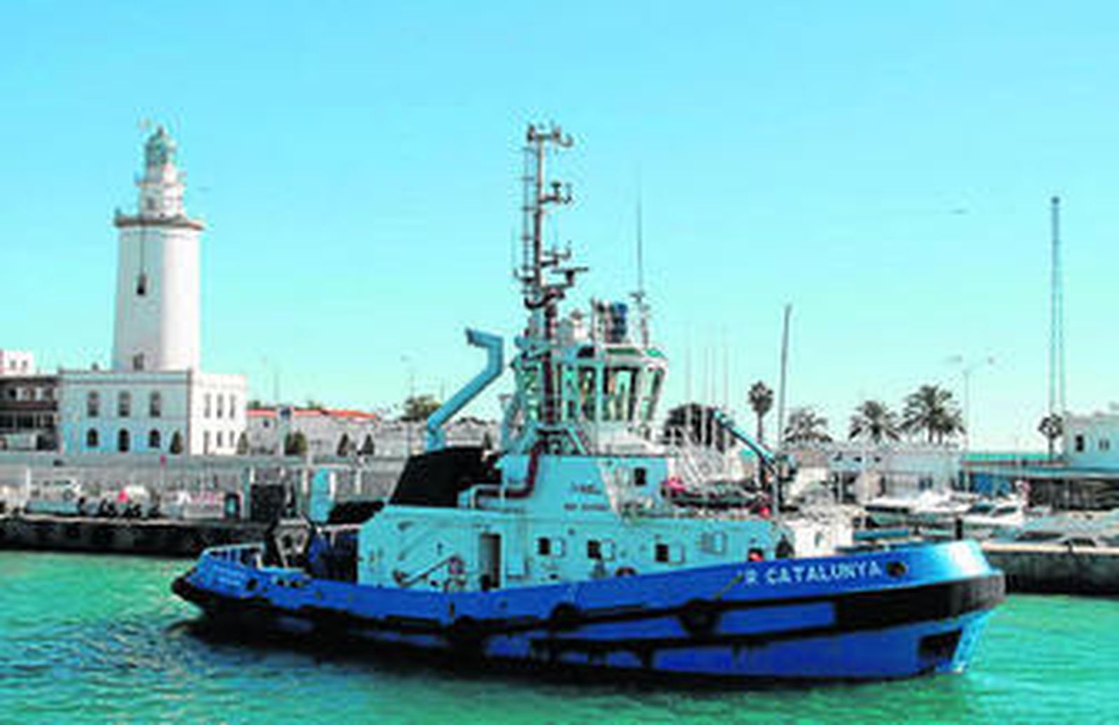 El 'R Catalunya' el día de su llegada al puerto procedente de Barcelona.