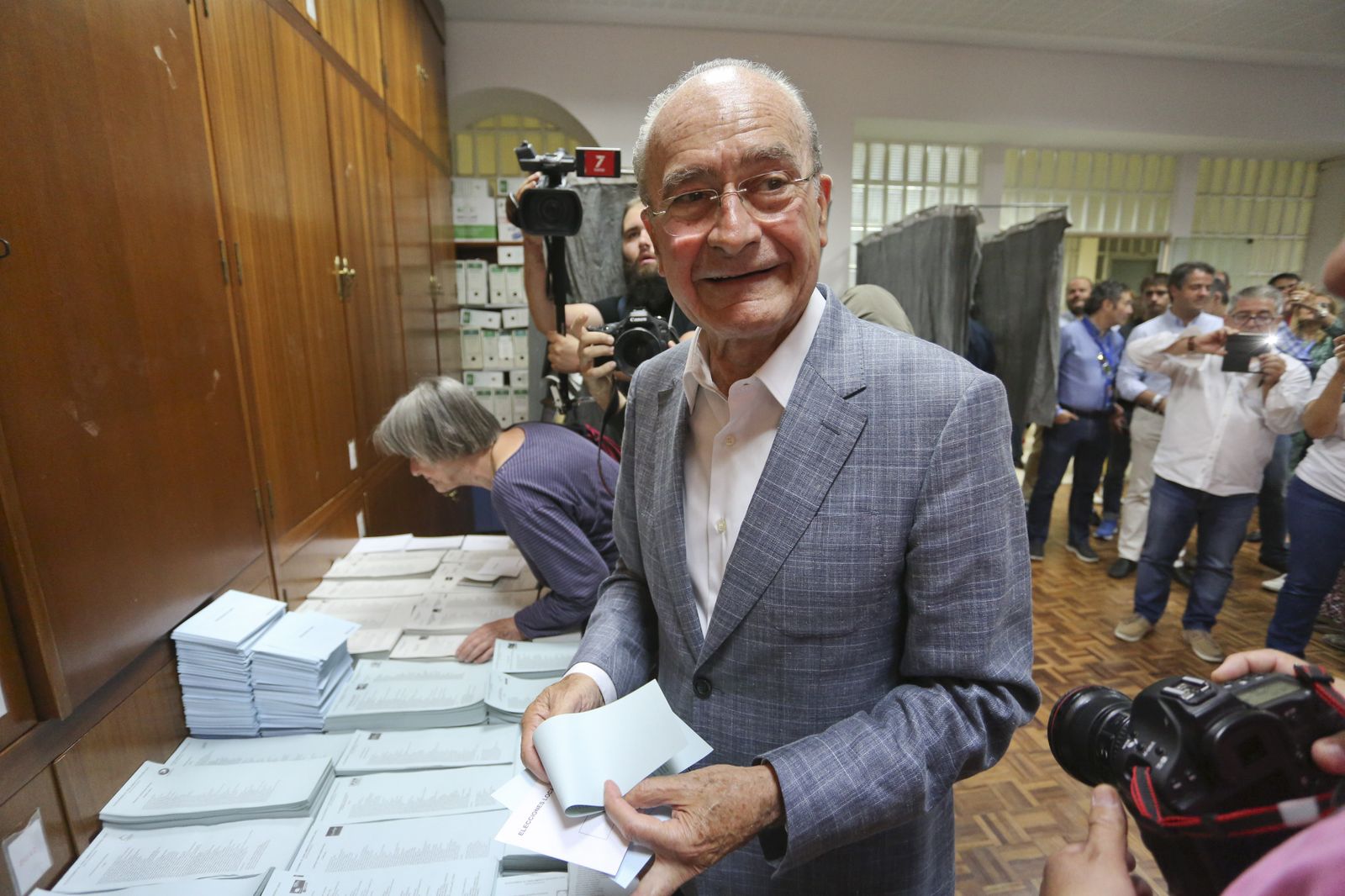 Francisco de la Torre, poco antes de votar en las elecciones municipales de 2019