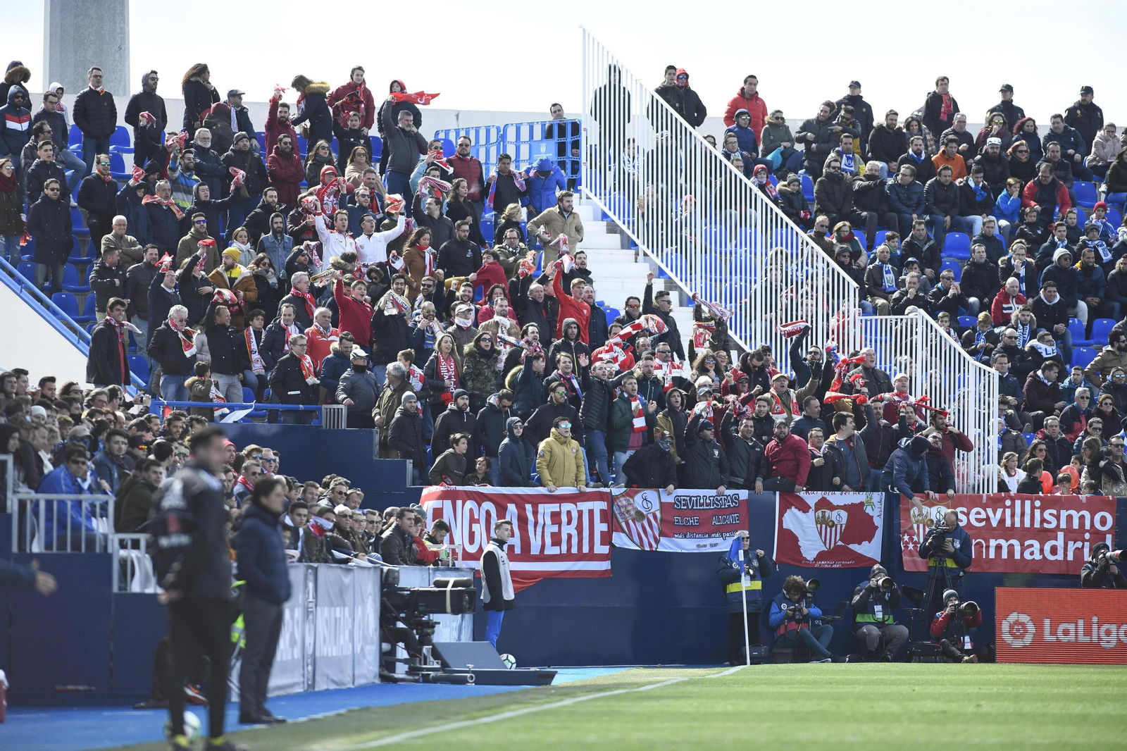 Las imágenes del Leganés-Sevilla
