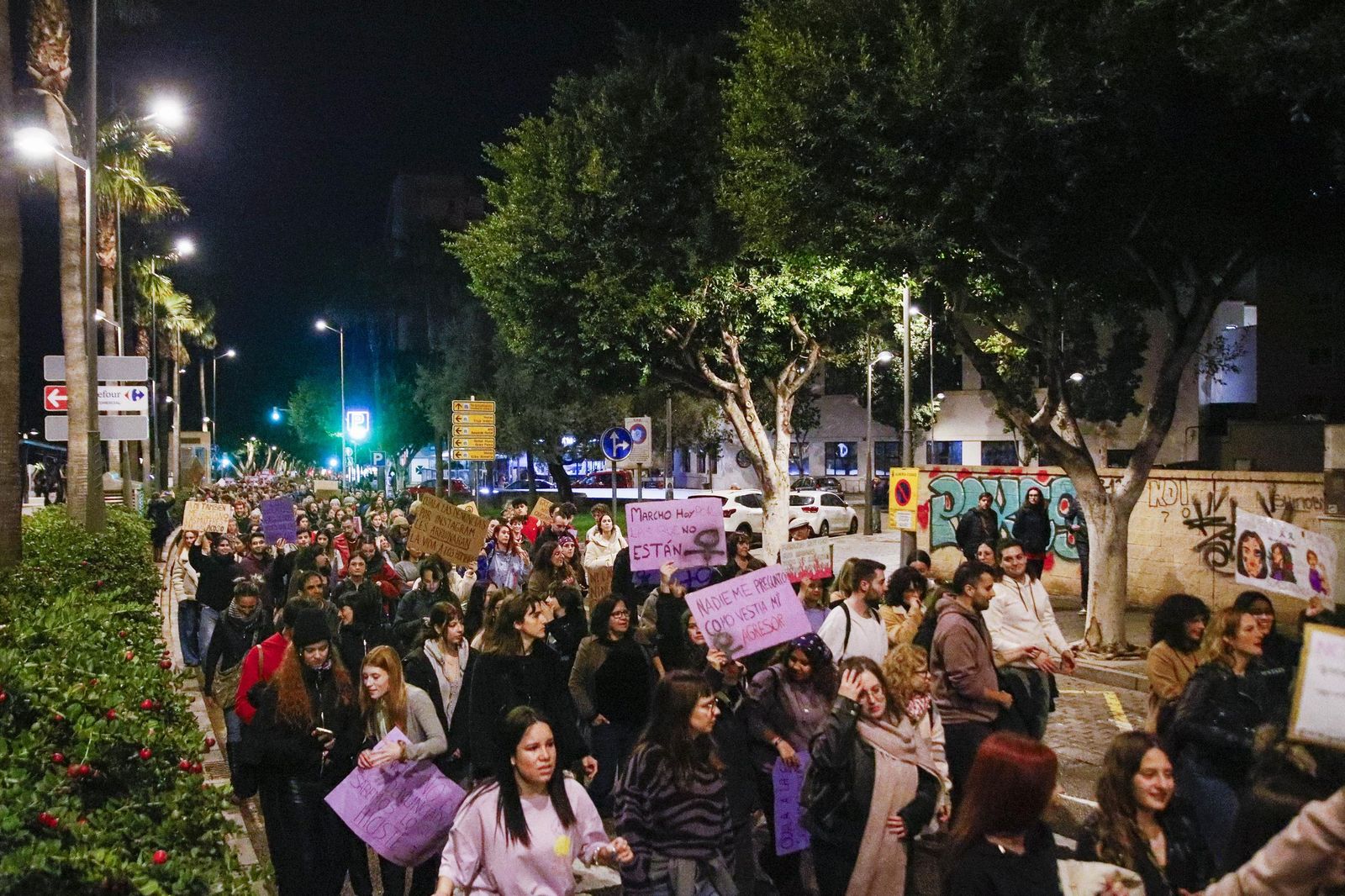 Las imágenes de la manifestación realizada por Asamblea Feminista 8M en Almería