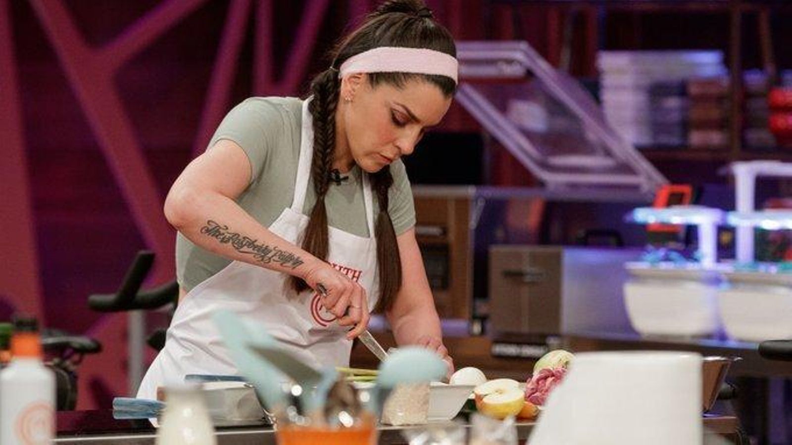 Ruth Lorenzo en plena faena en 'MasterChef Celebrity'