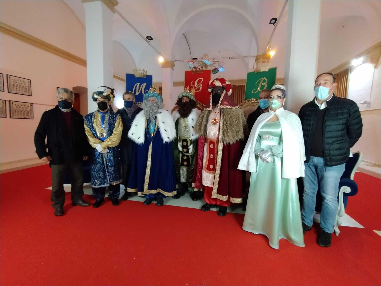 Videoconferencia de los Reyes Magos con los mayores en San Fernando