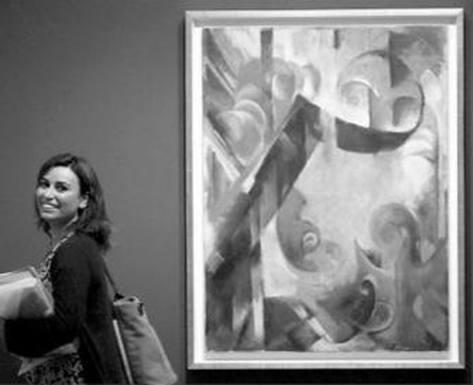 Una de las obras de la exposición, que se inauguró ayer.