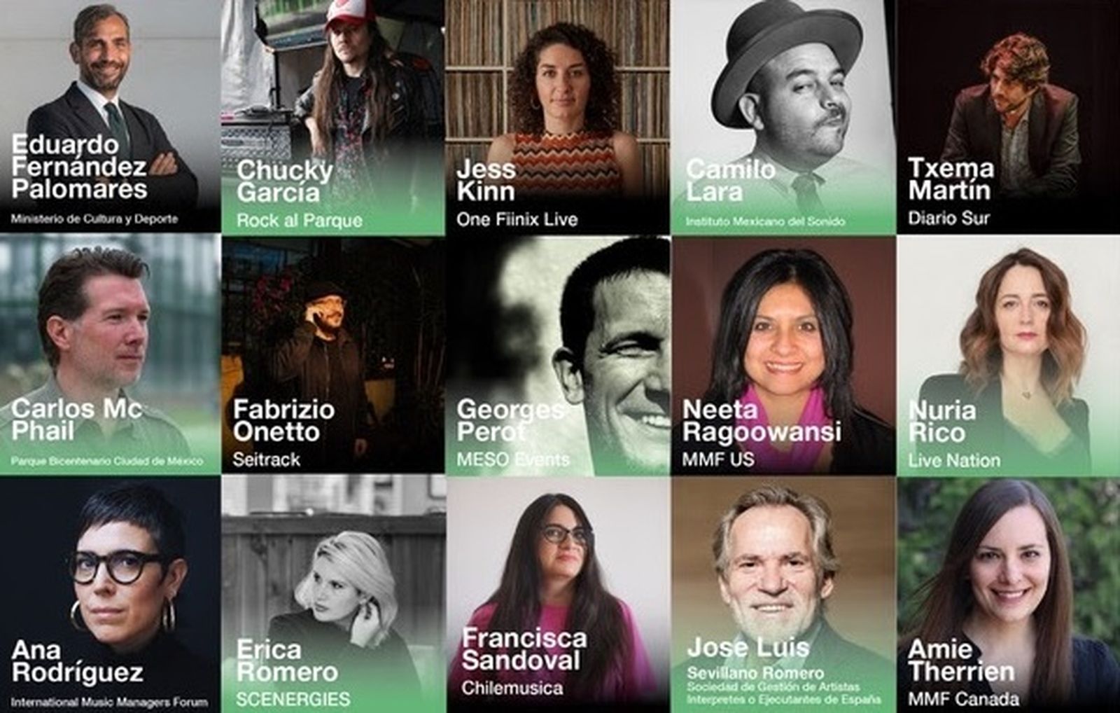 Algunos de los ponentes invitados al Andalucía Music Forum.