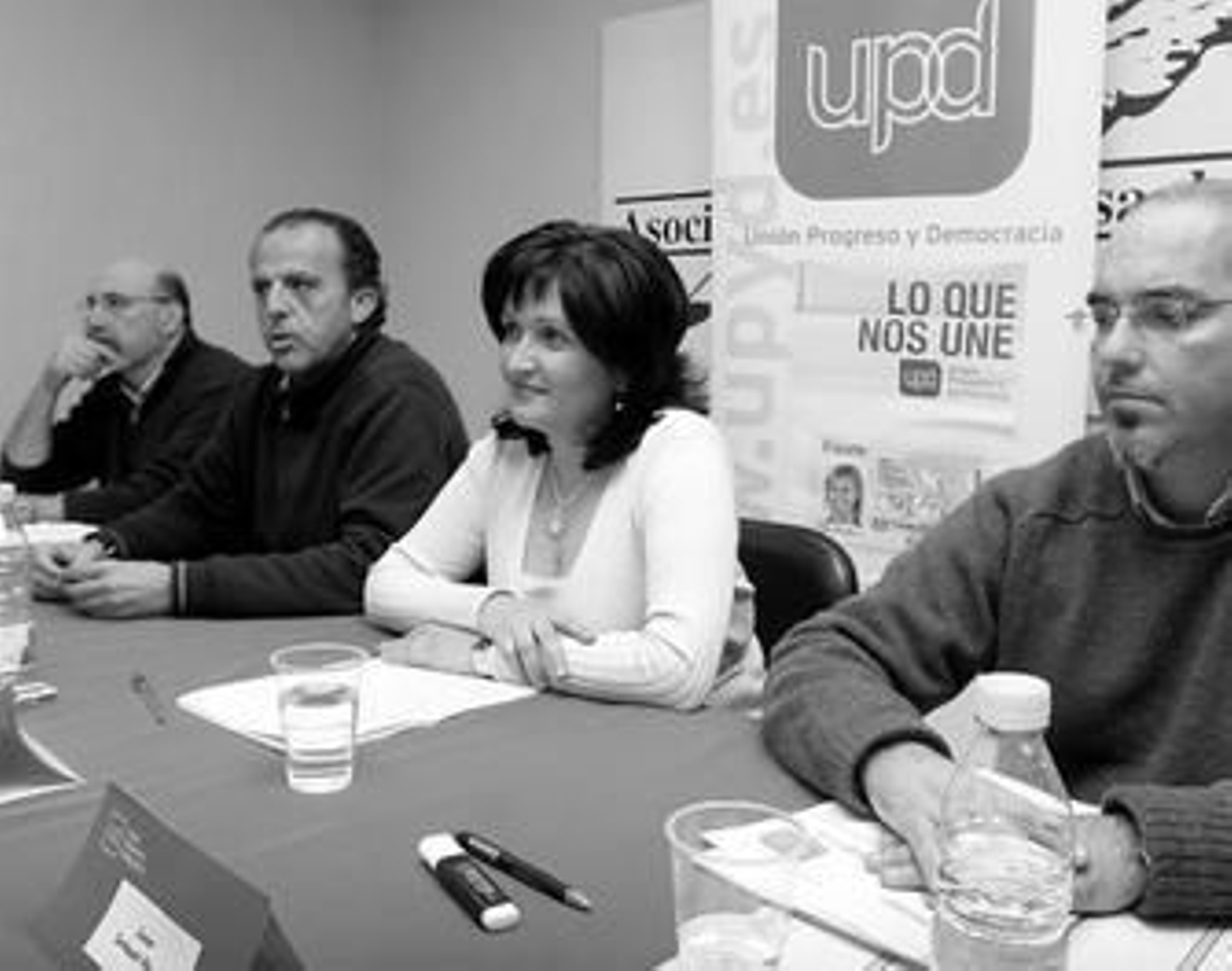 Sola, De la Pascua, Monedero e Inchausti, ayer en la asociación de la prensa.