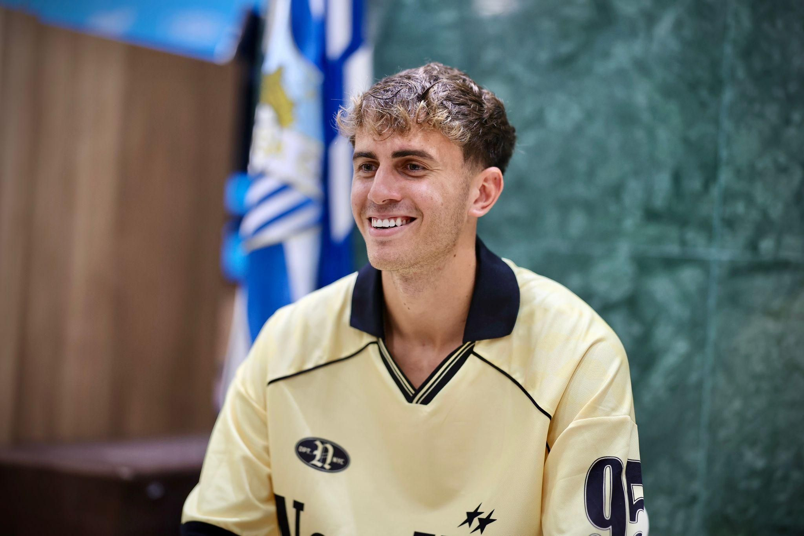 Las fotos de la entrevista a Adrián Niño, jugador del Málaga CF