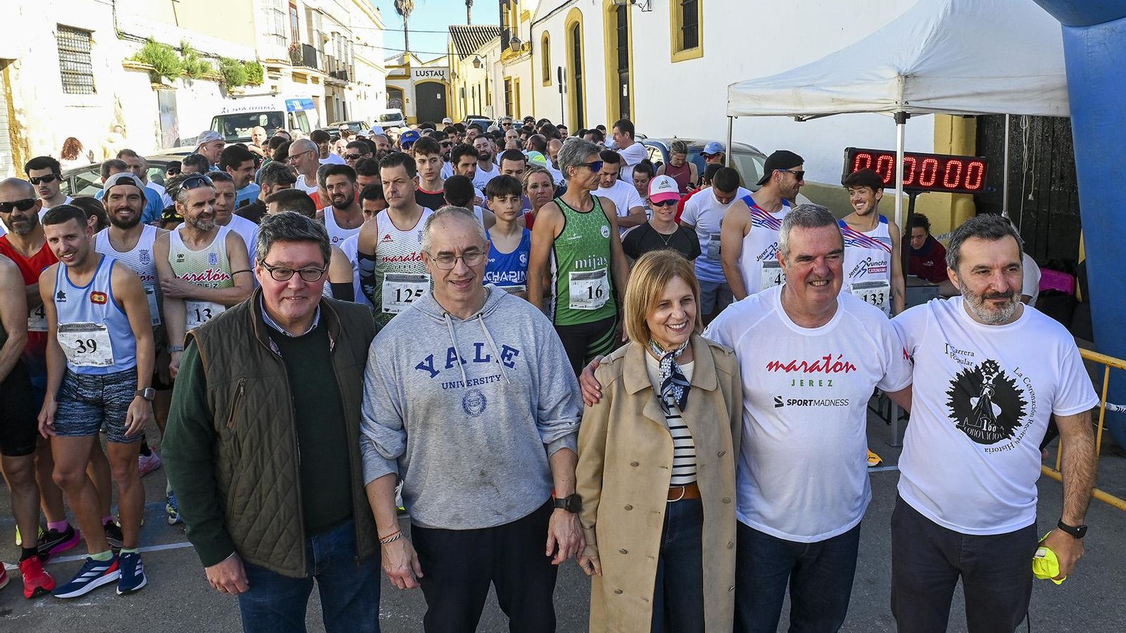 Instantes antes de comenzar la prueba.