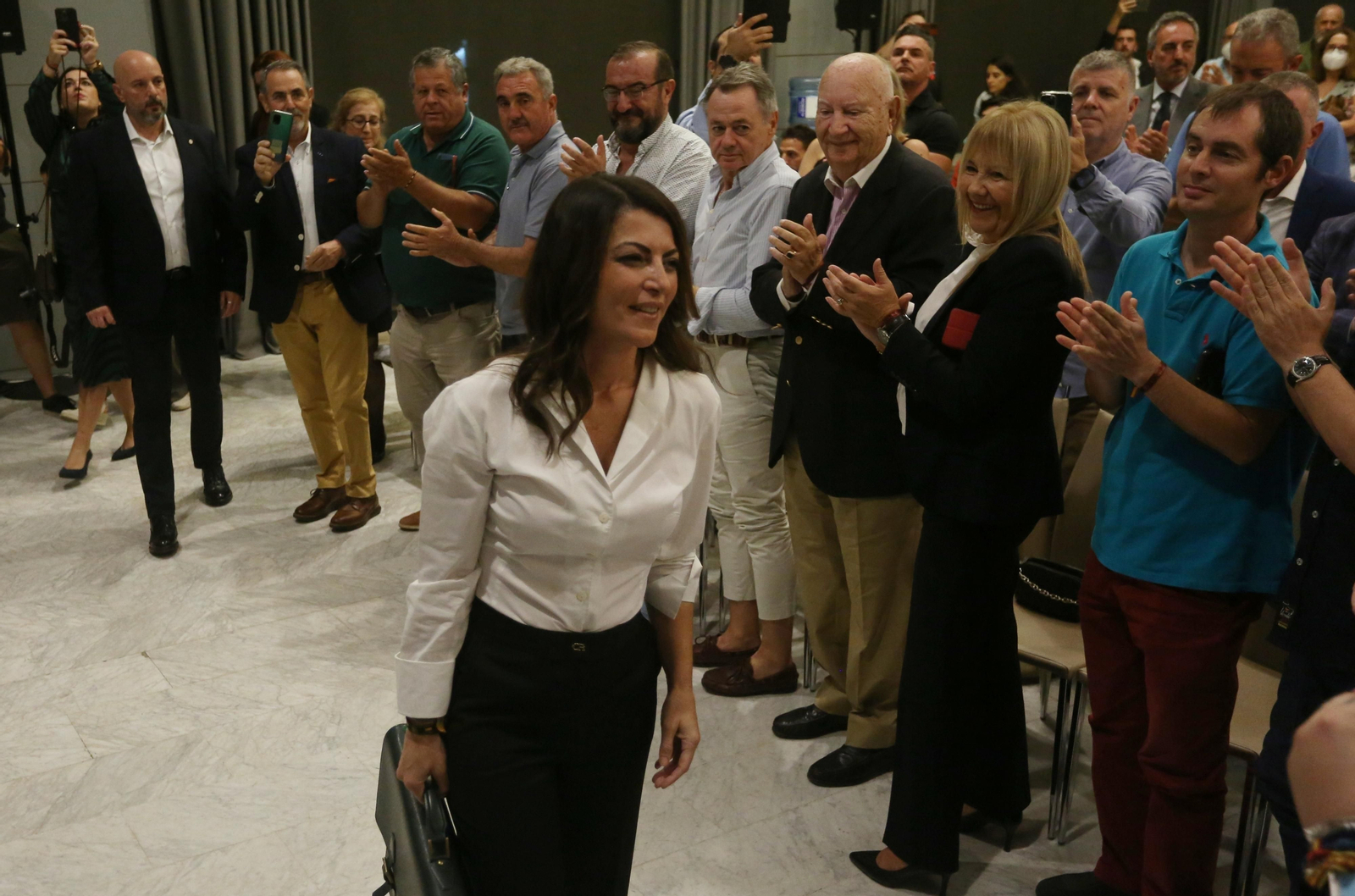 Olona este viernes en Málaga, antes de su charla.