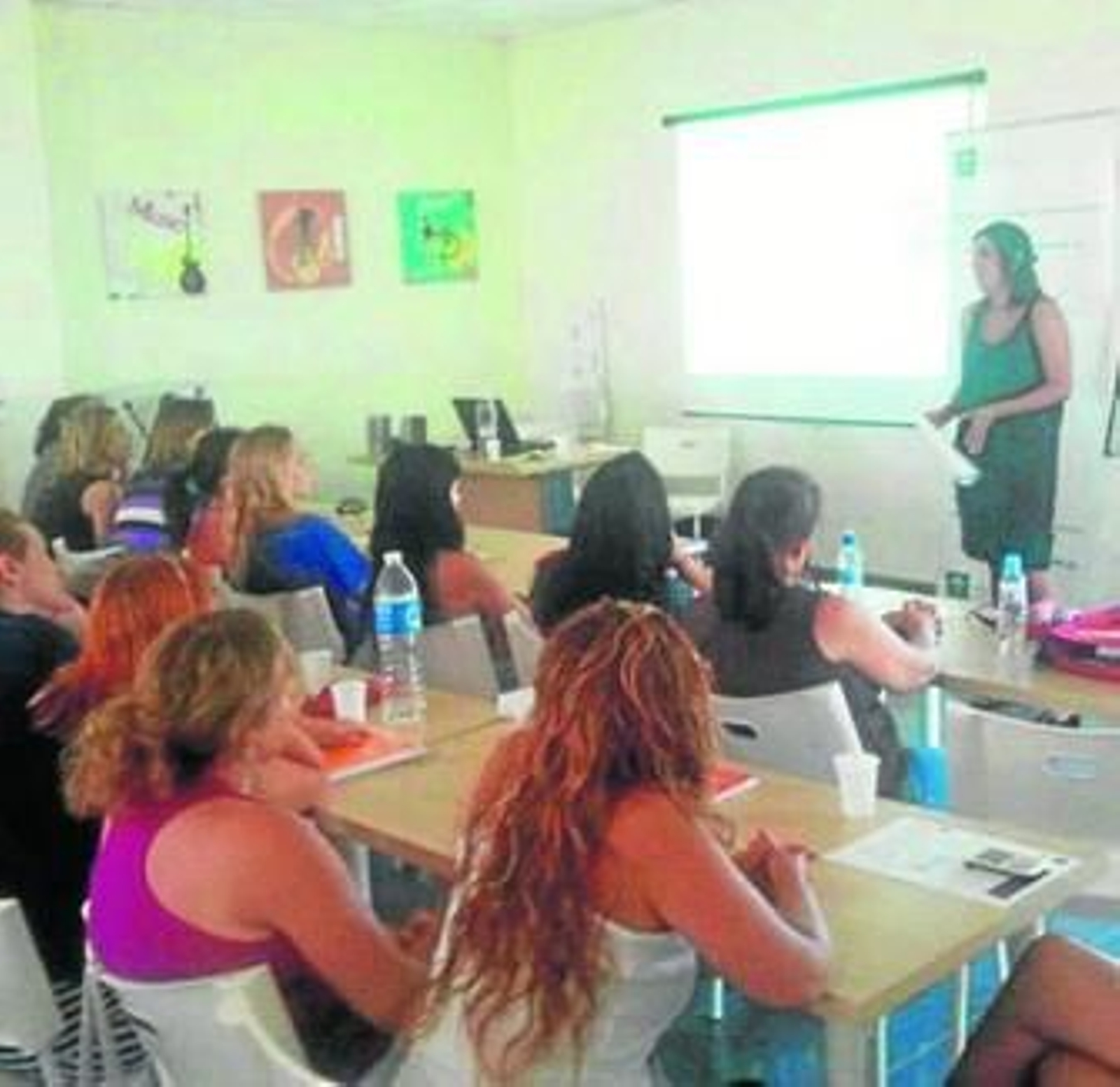 Instantánea del taller impartido por Teresa Macías.