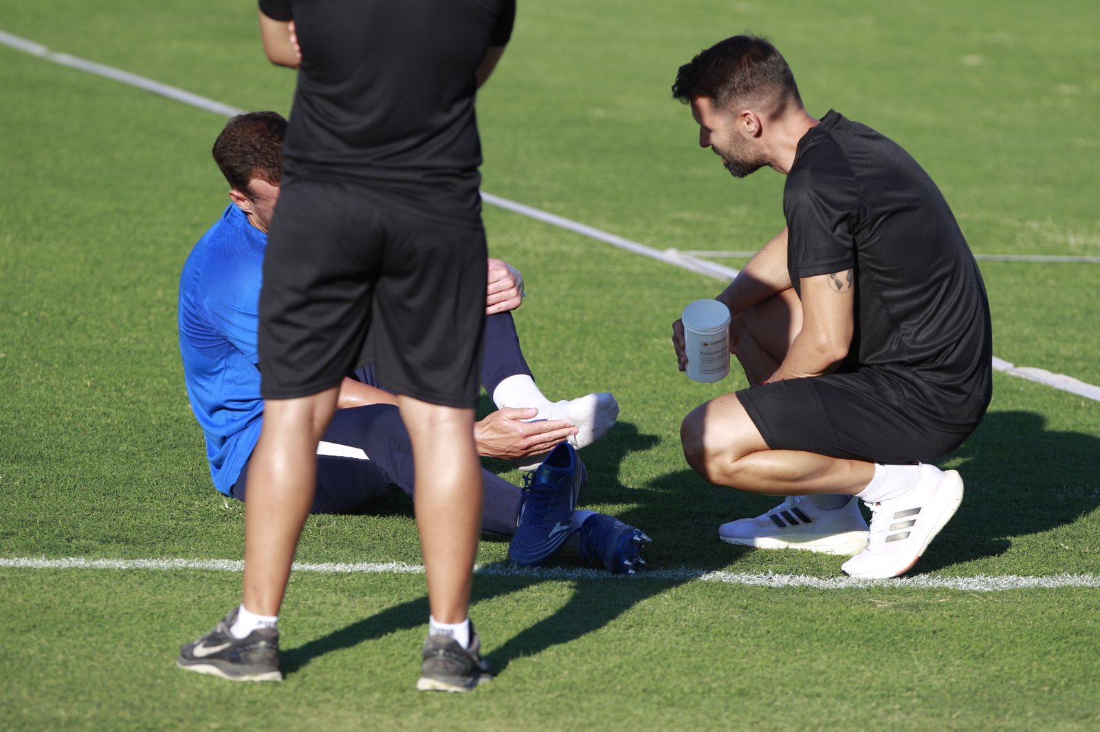 Imágenes del primer entramiento de la U.D. Almería en la Liga Santander, temporada 2022-2023