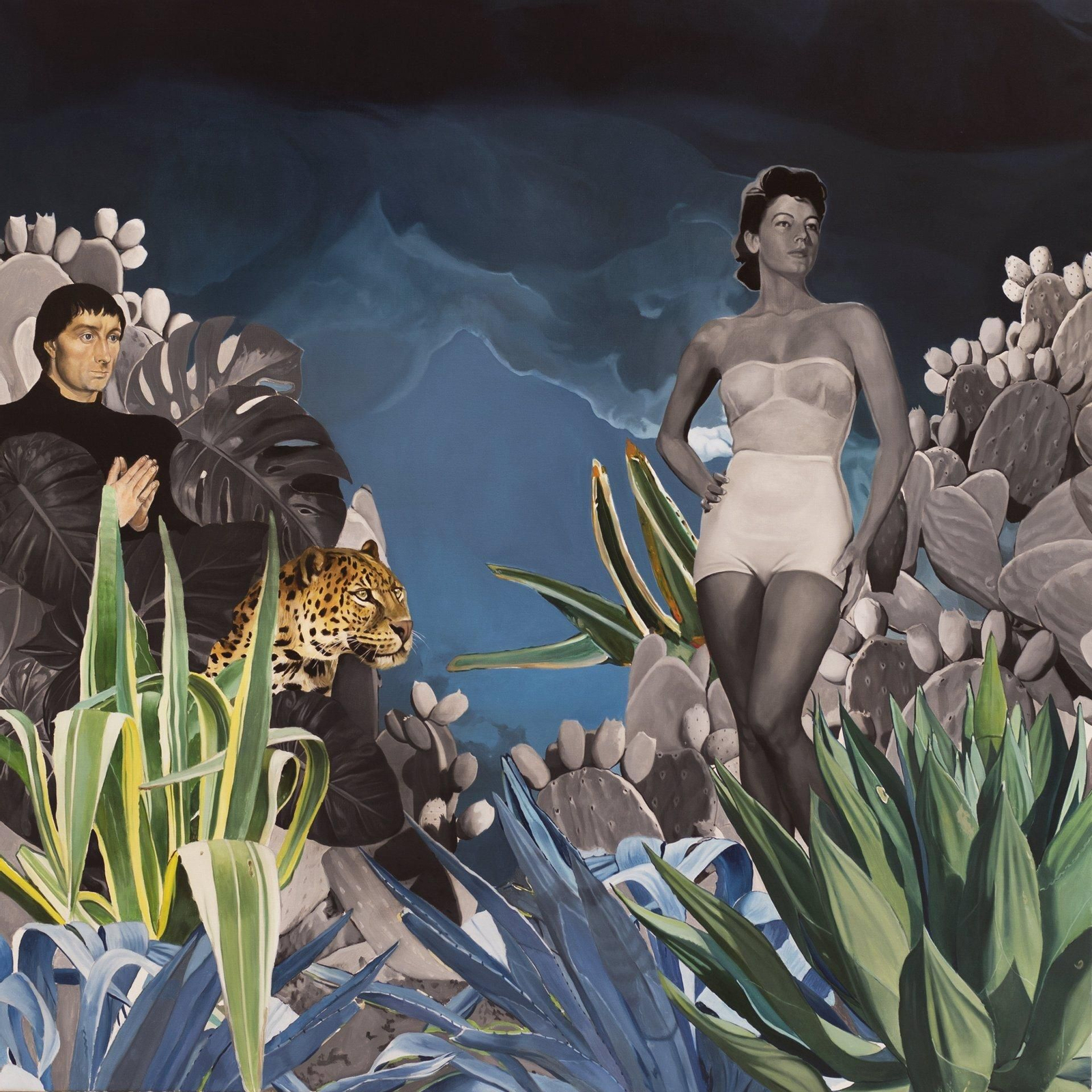 Pedro Pablo Cuadra, con su obra 'La oración', Premio de Pintura Emilio Ollero