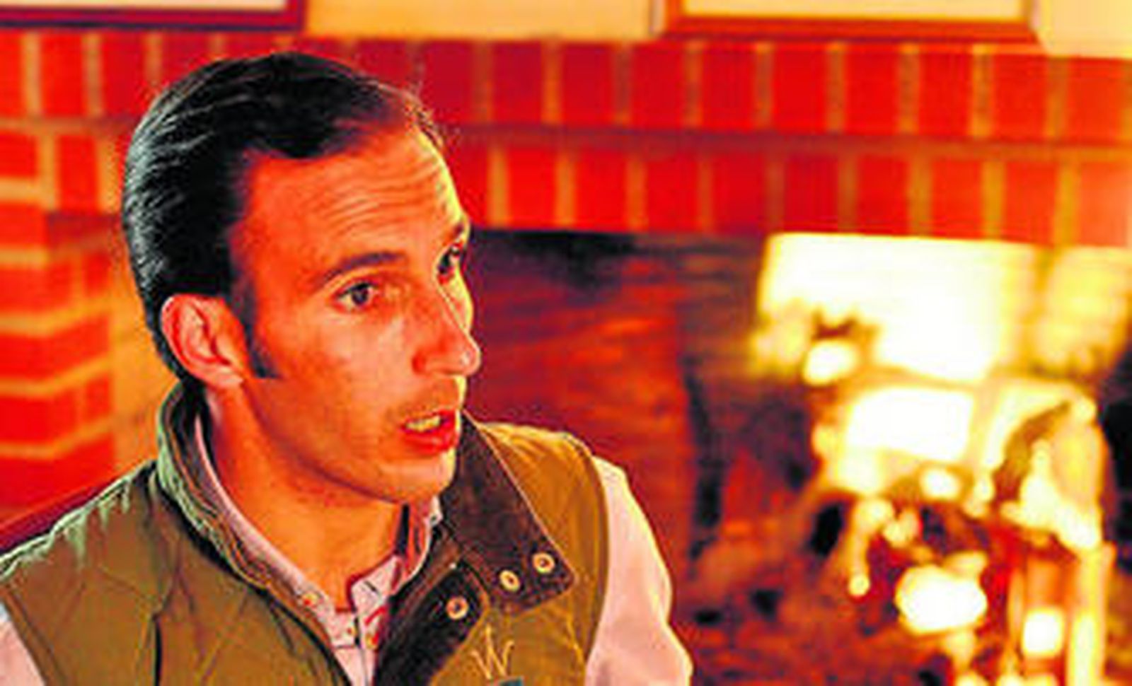 José Luis Pereda López, en uno de los rincones de la finca familiar en Rosal de la Frontera.