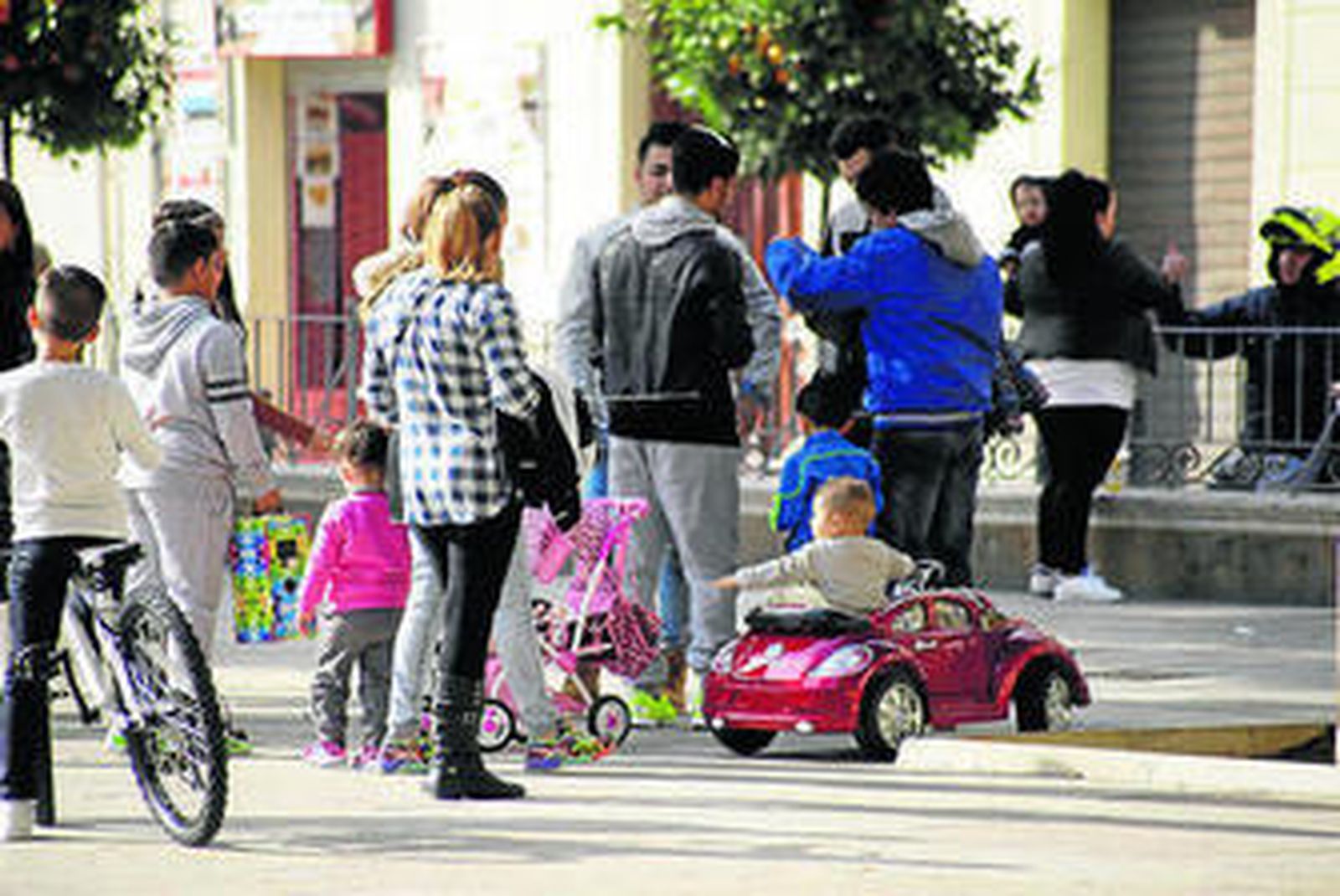 La Plaza de la Merced, uno de los puntos con más niños.