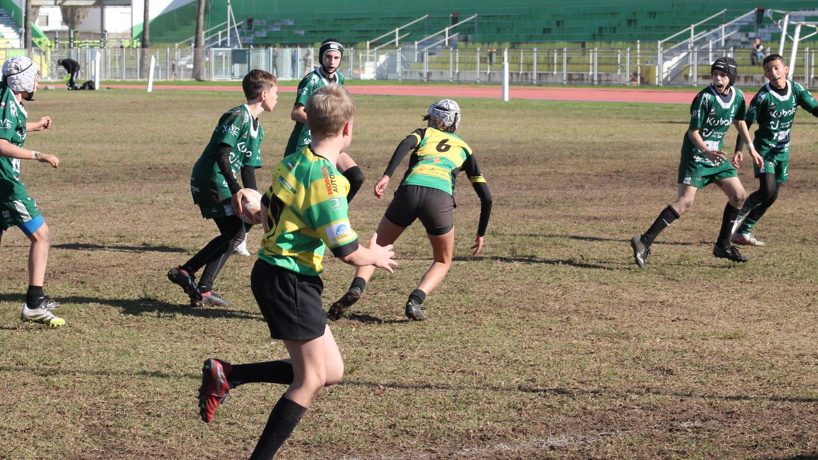 Jugada del último ensayo jiennense.